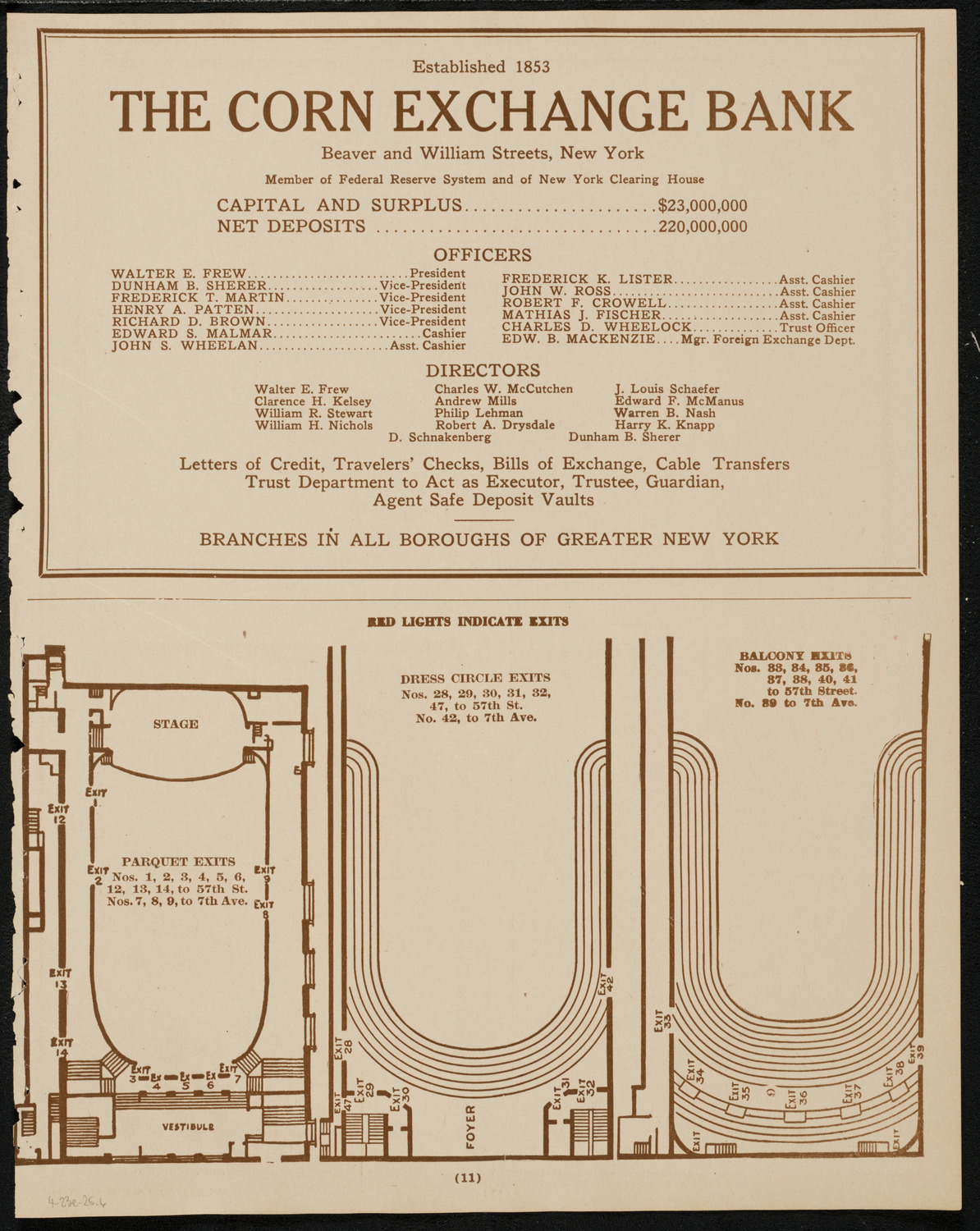 Benefit: St. Andrews One Cent Coffee Stands Society, April 23, 1925, program page 11