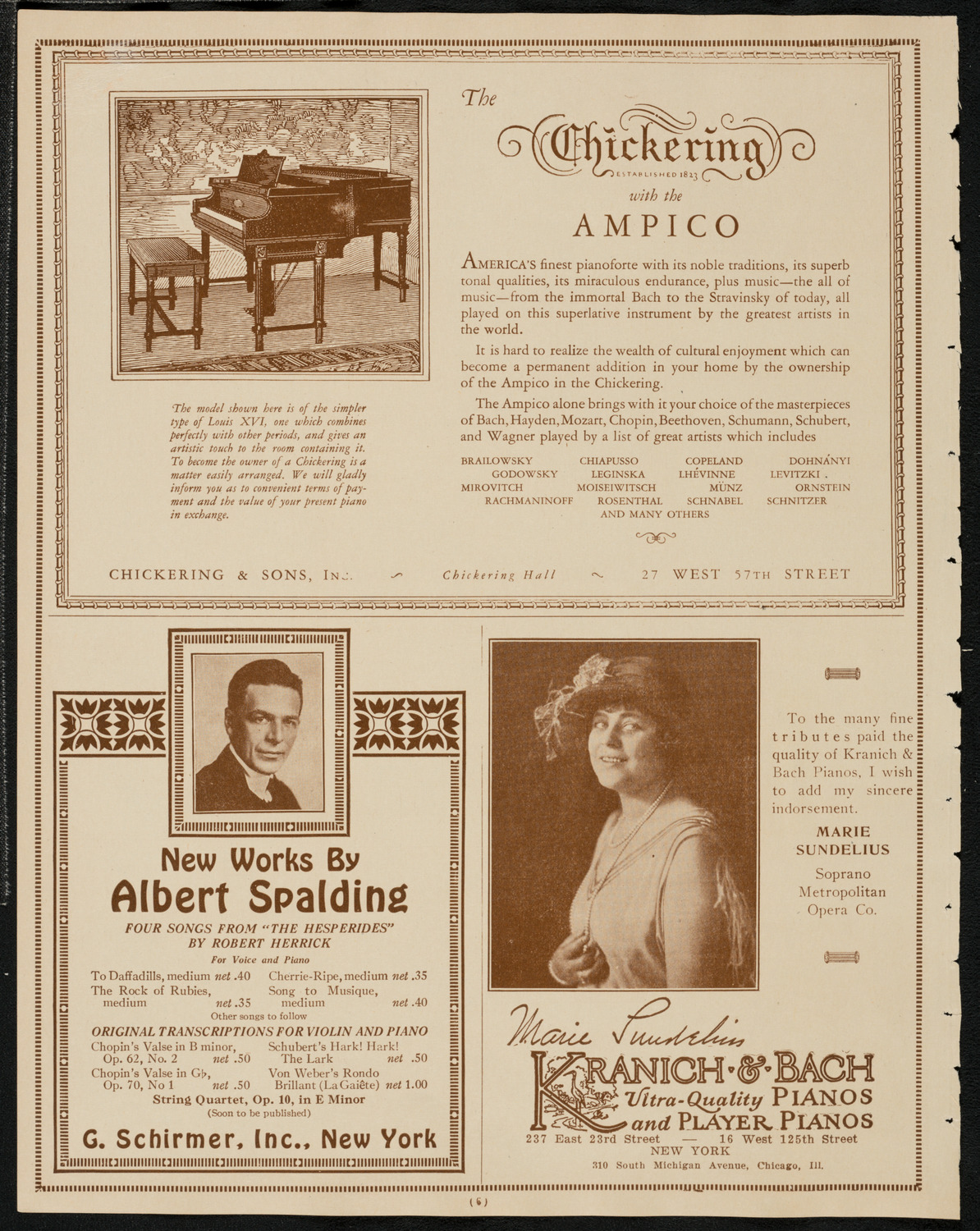 State Symphony Orchestra of New York, March 11, 1925, program page 6