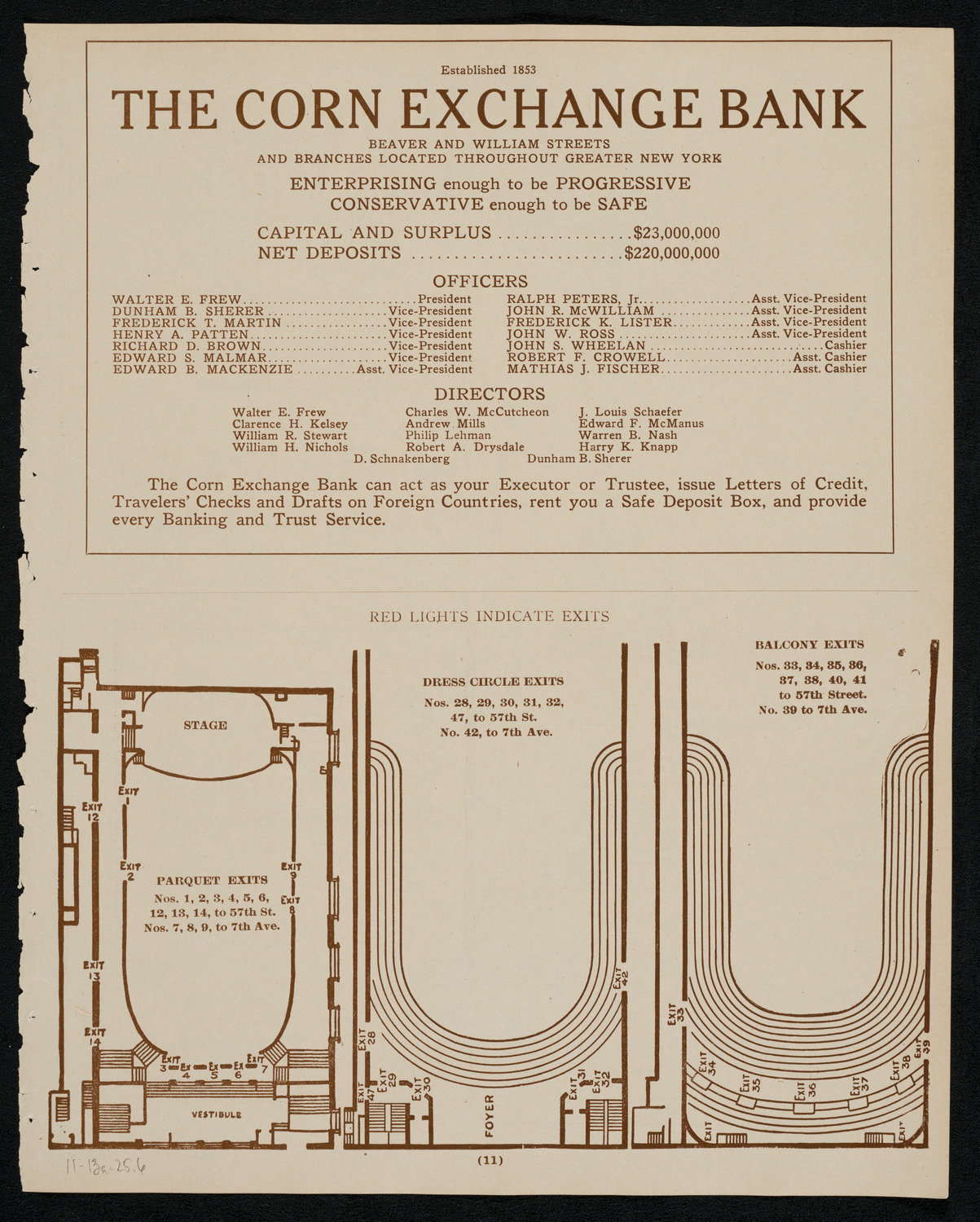 New York Philharmonic, November 13, 1925, program page 11