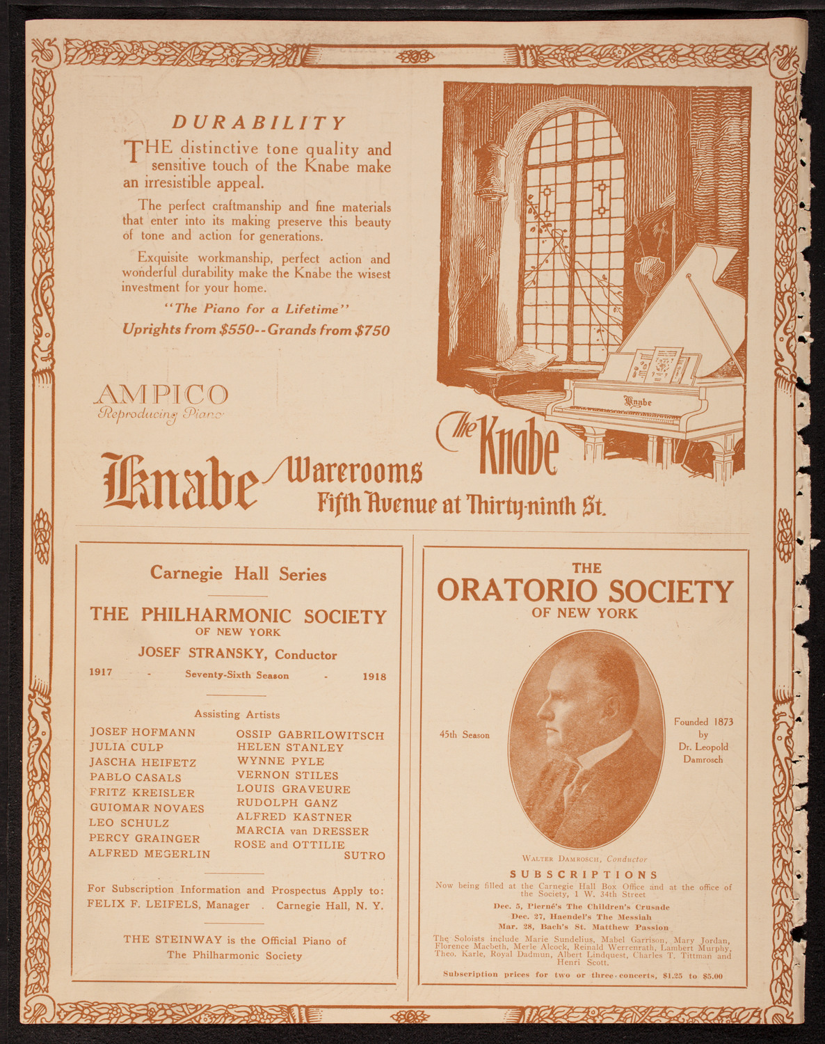 U.S. Navy Band from Great Lakes, Illinois, October 6, 1917, program page 12