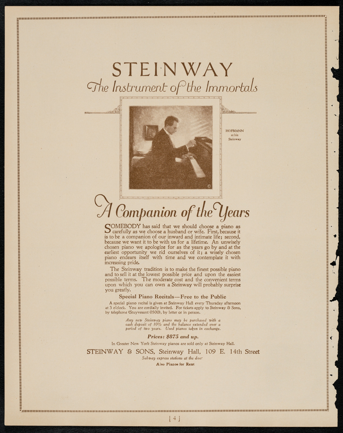 Symphony Concert for Young People, February 18, 1922, program page 4