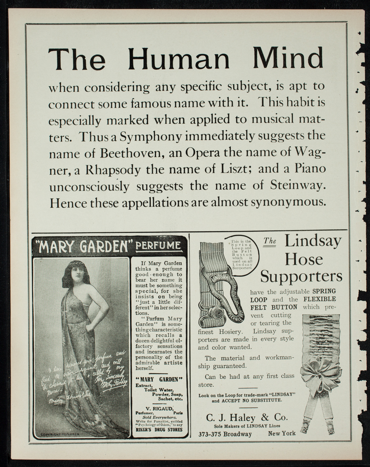 Elmendorf Lecture: Paris, December 12, 1910, program page 4