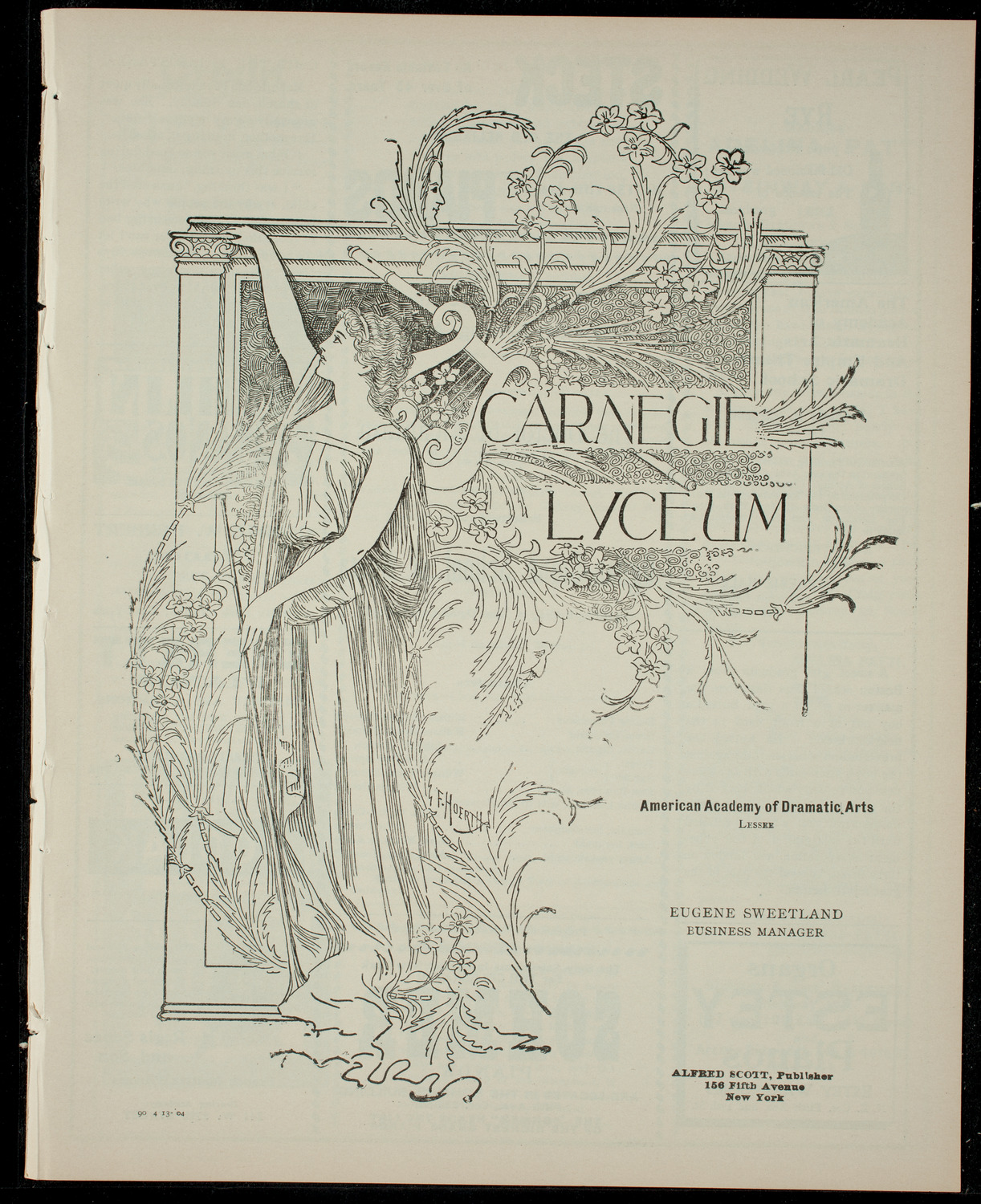 Ogden-Crane School of Opera, April 13, 1904, program page 1