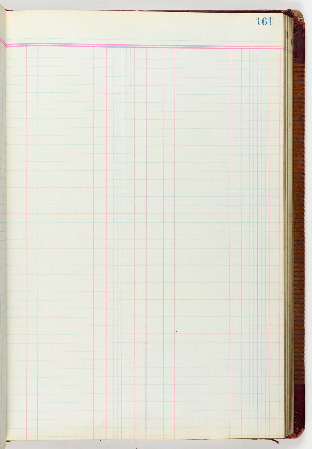 Music Hall Accounting Ledger Journal, volume 6, page 161