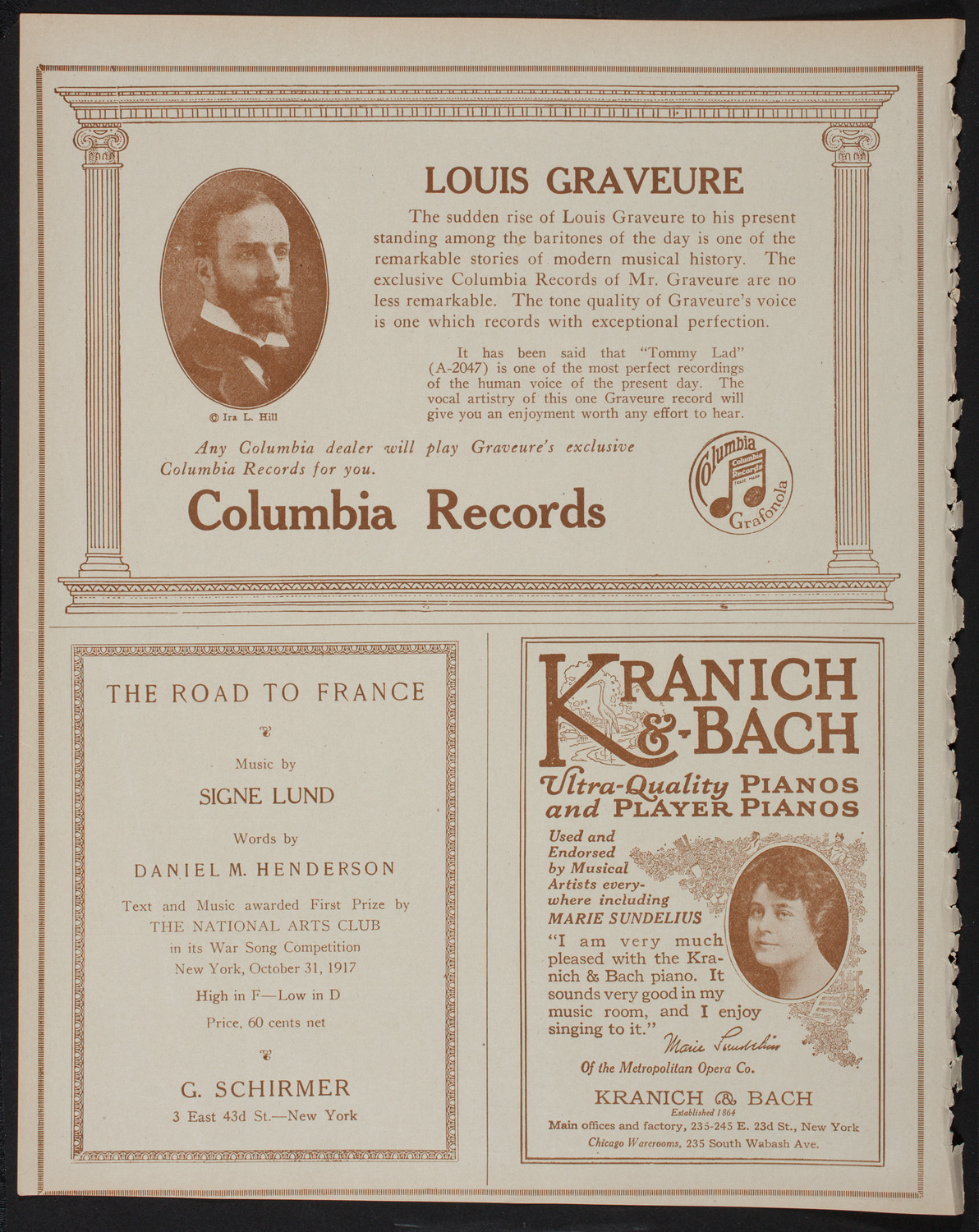New York Philharmonic, January 6, 1918, program page 6