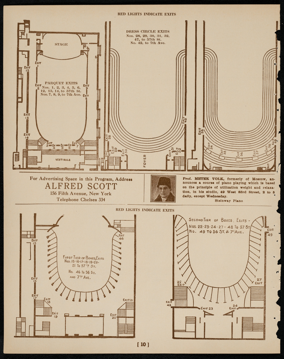 Rene Benedetti, Violin, February 20, 1922, program page 10