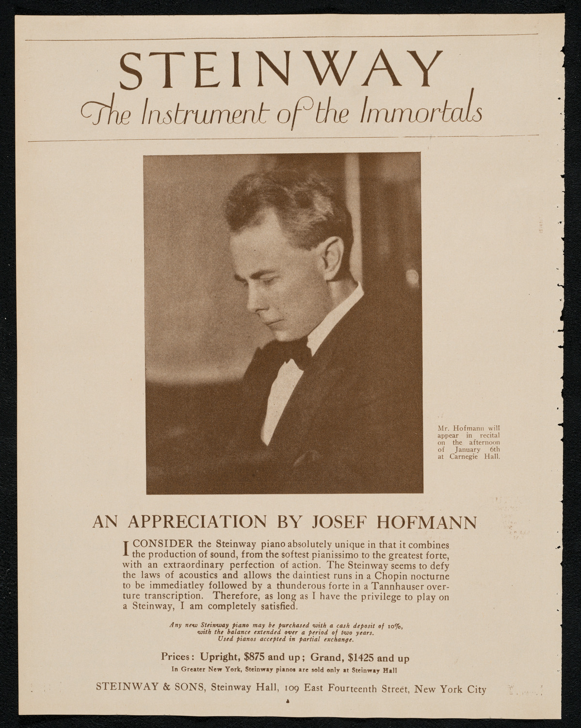 Philadelphia Orchestra, January 2, 1924, program page 4