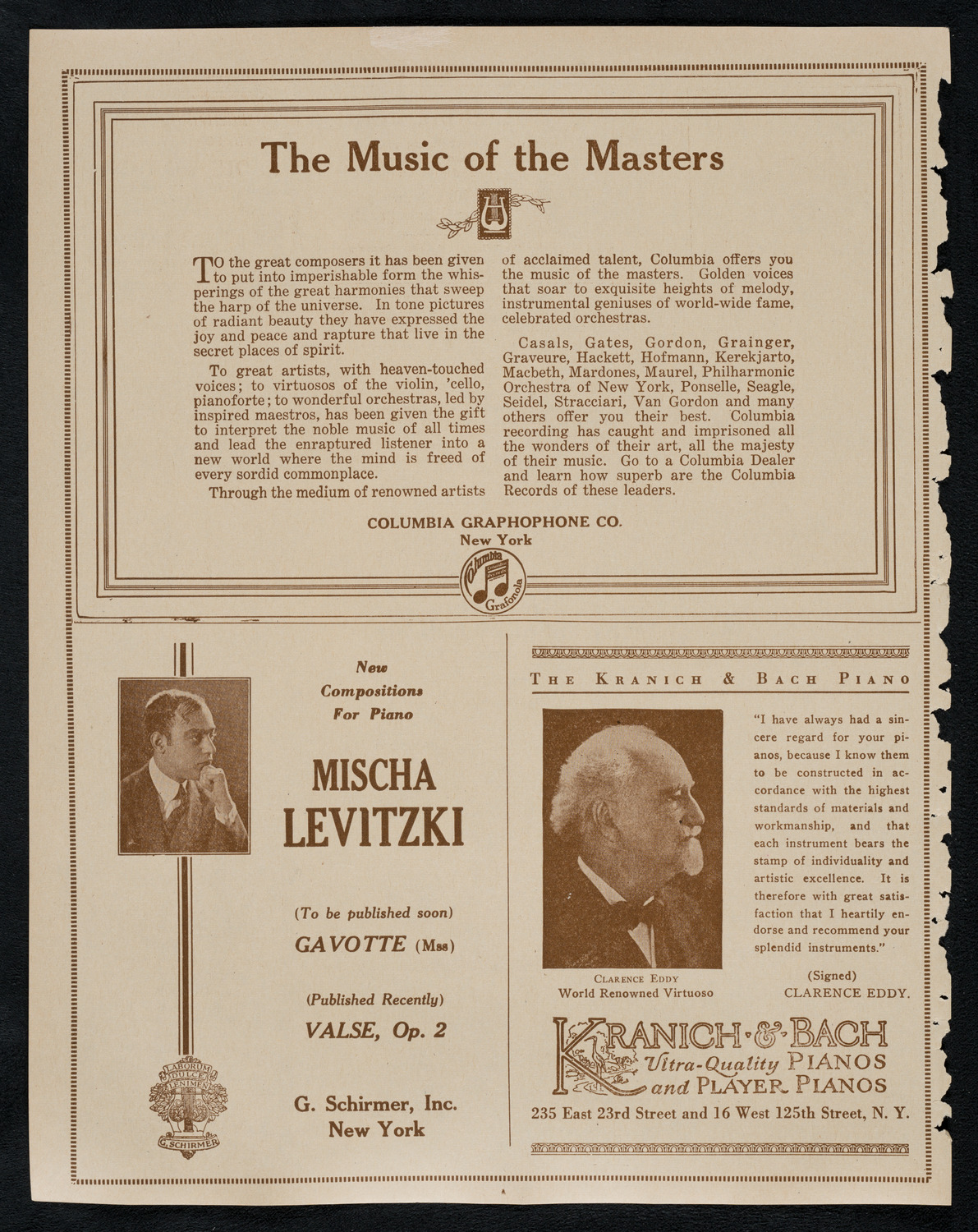 New York Symphony Orchestra, March 2, 1923, program page 6