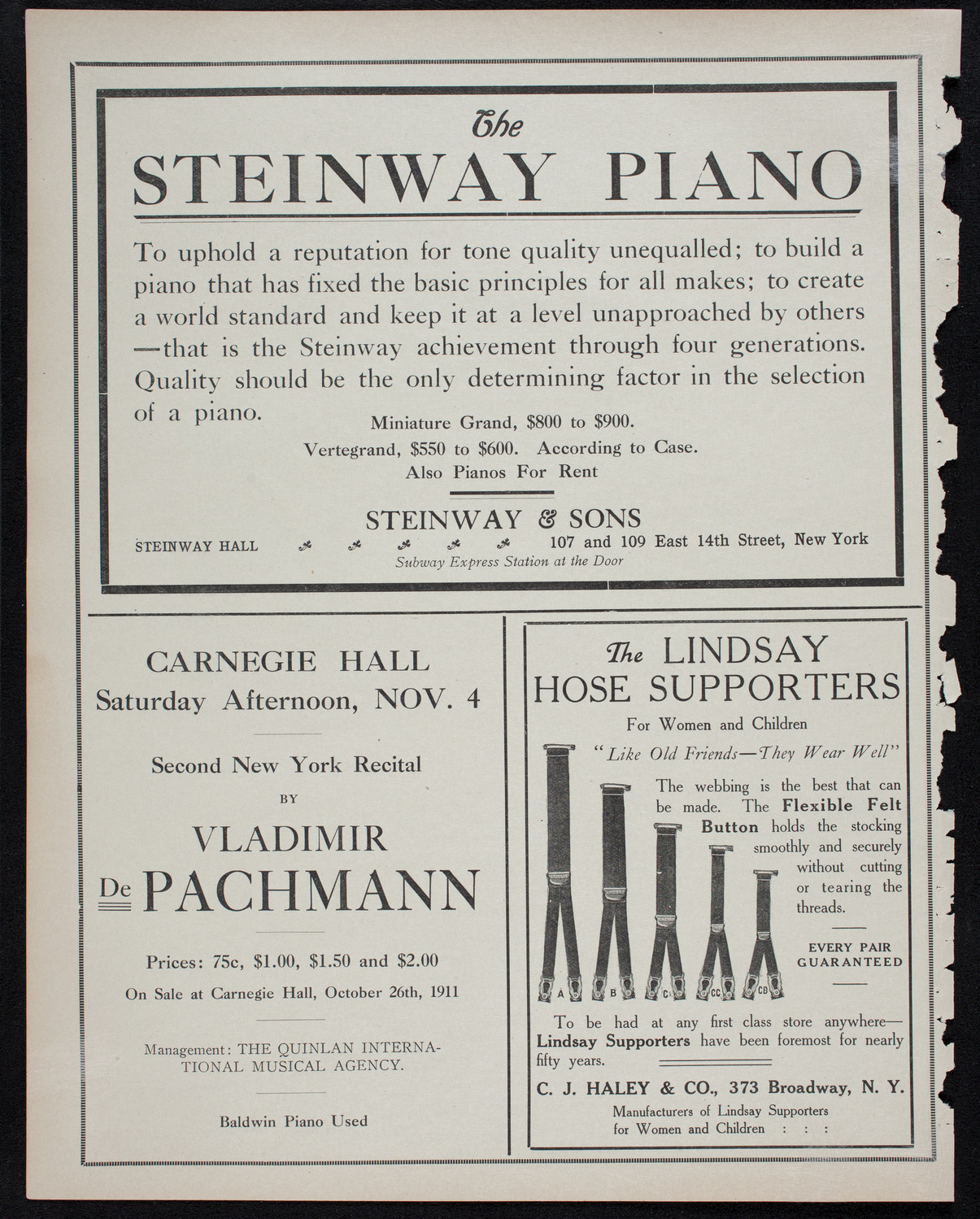 Albert Spalding, Violin, October 21, 1911, program page 4