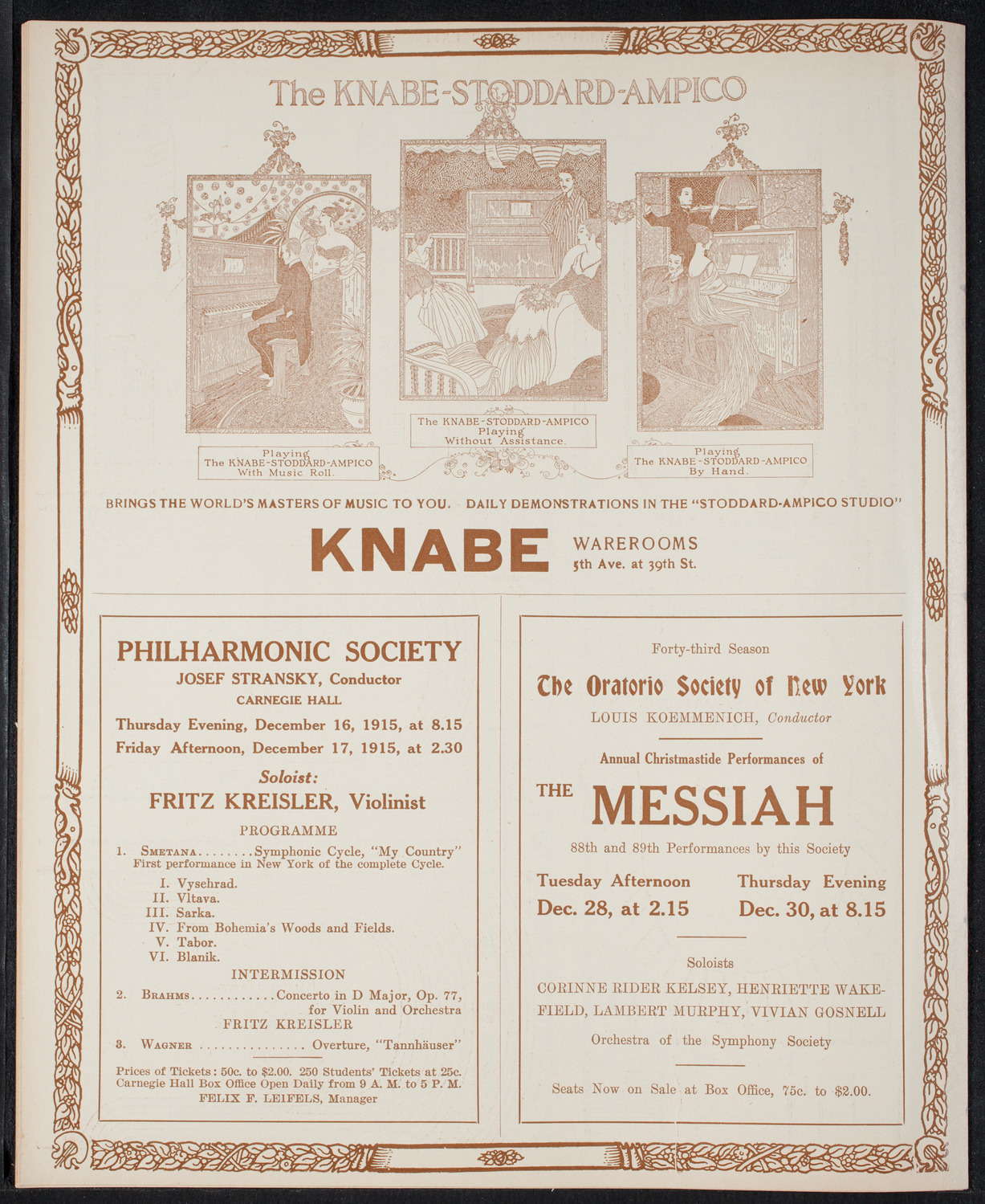 United Swedish Choral Society, December 11, 1915, program page 12