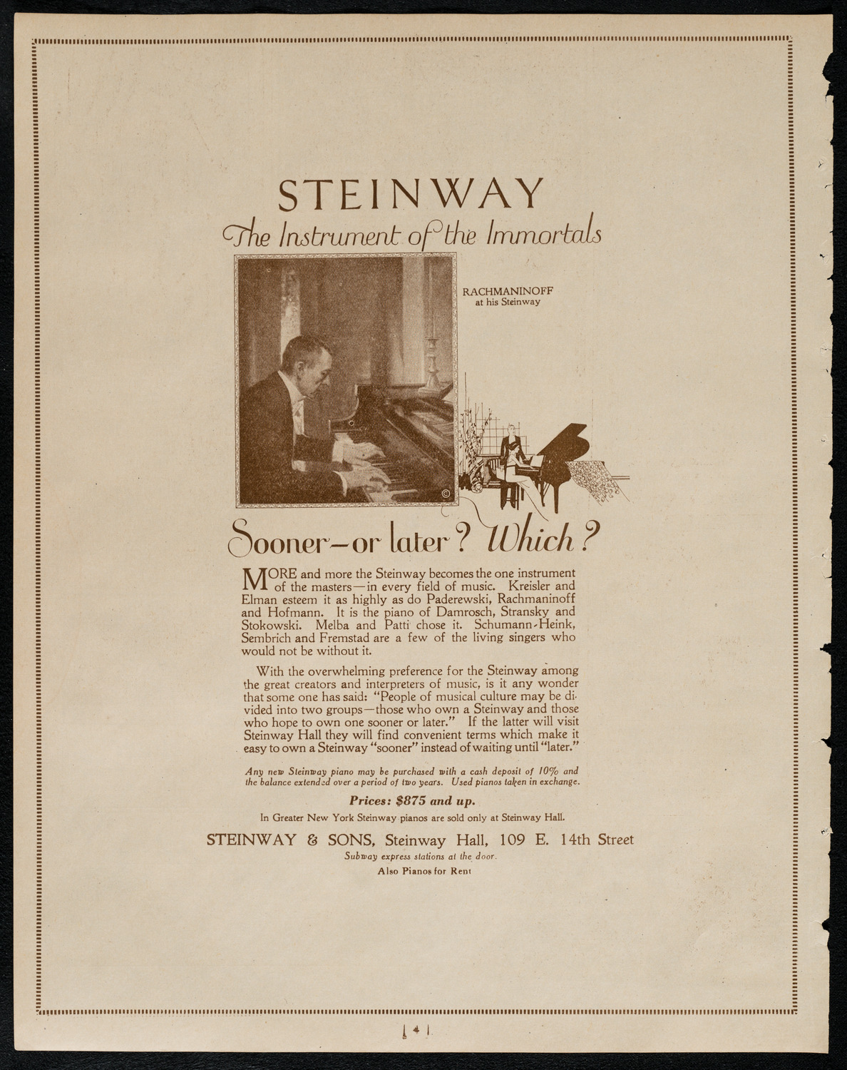 Florence Stern, Violin, April 30, 1922, program page 4