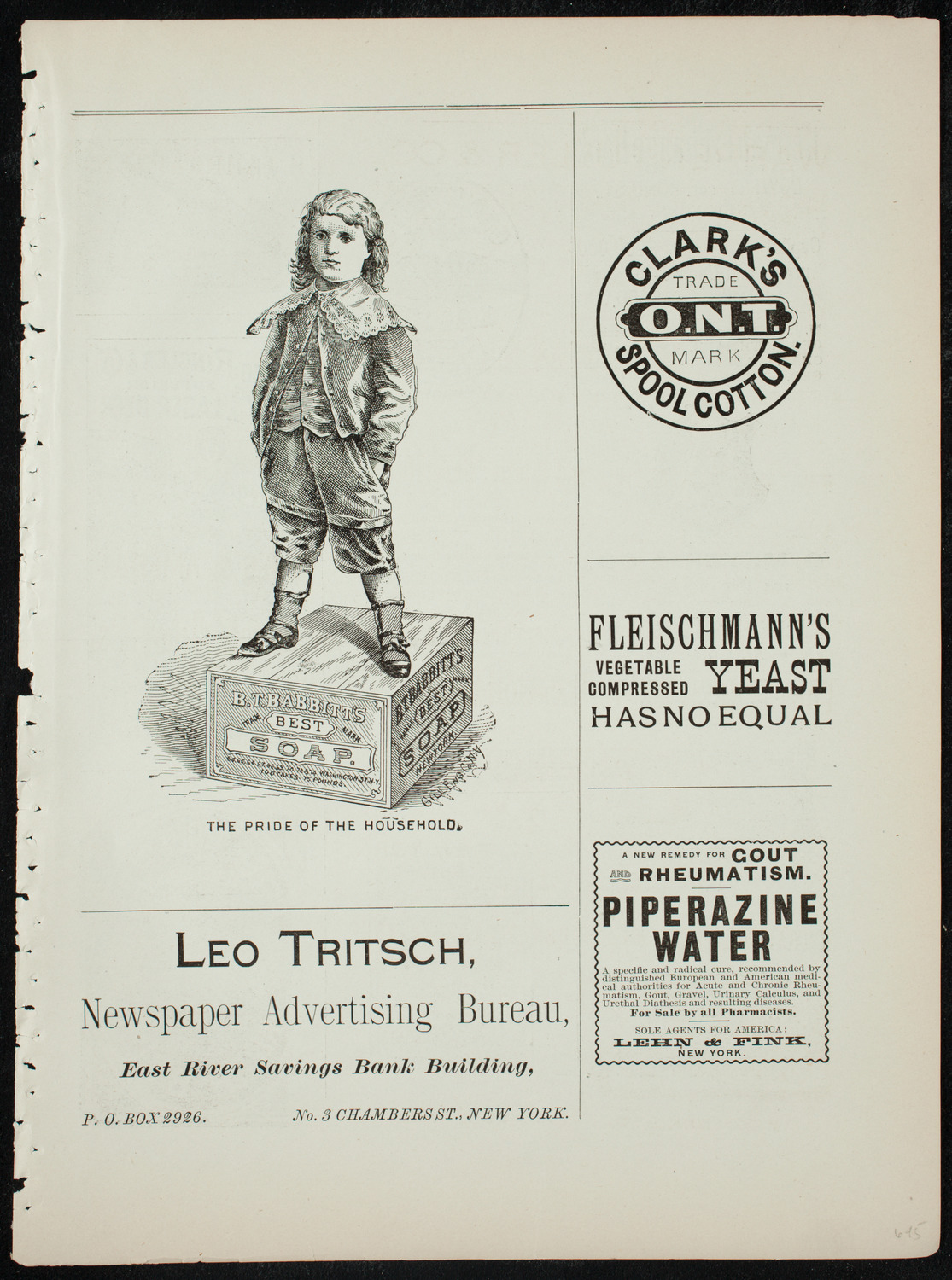 Benefit: German Hospital and Dispensary, January 21, 1892, program page 11