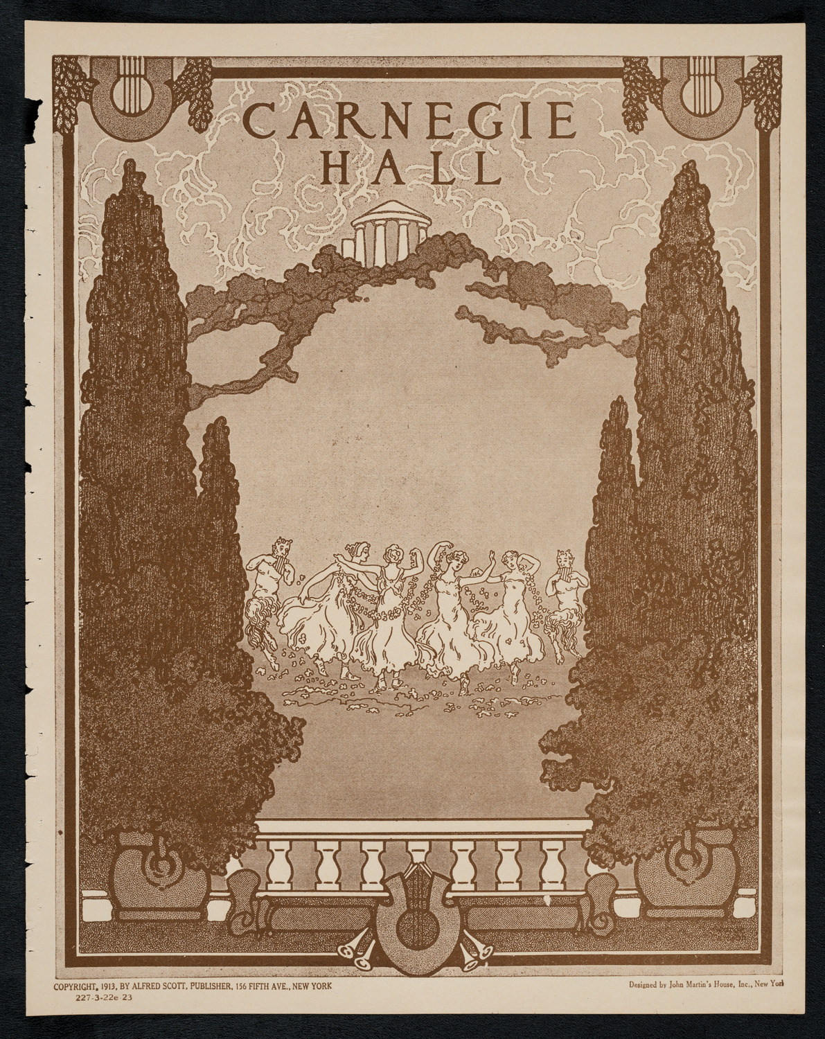New York Philharmonic, March 22, 1923, program page 1