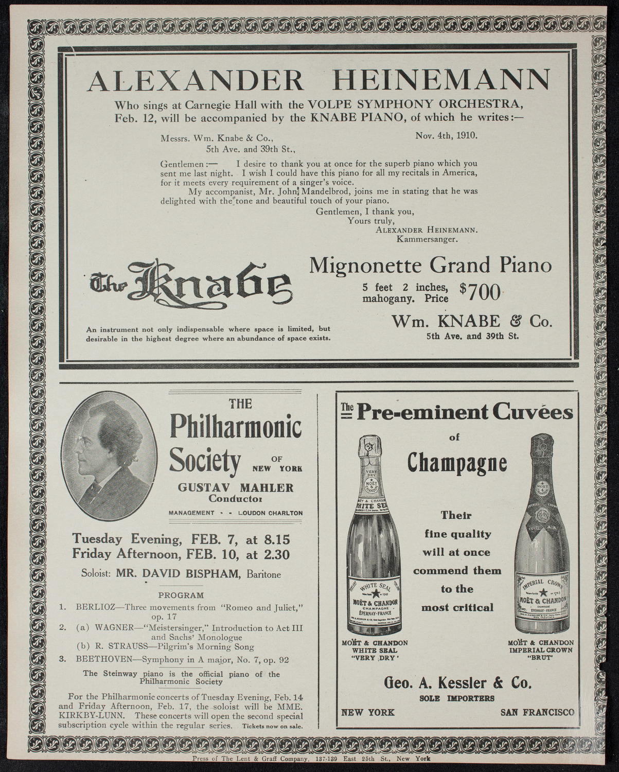 Burton Holmes Travelogue: Motor Journeys in Germany, February 5, 1911, program page 12