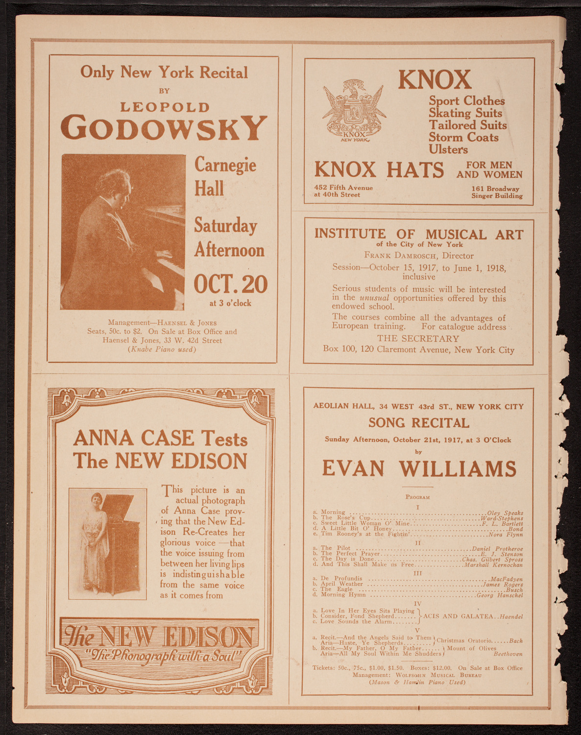 Lecture by Sergeant Arthur Guy Empey, October 14, 1917, program page 2
