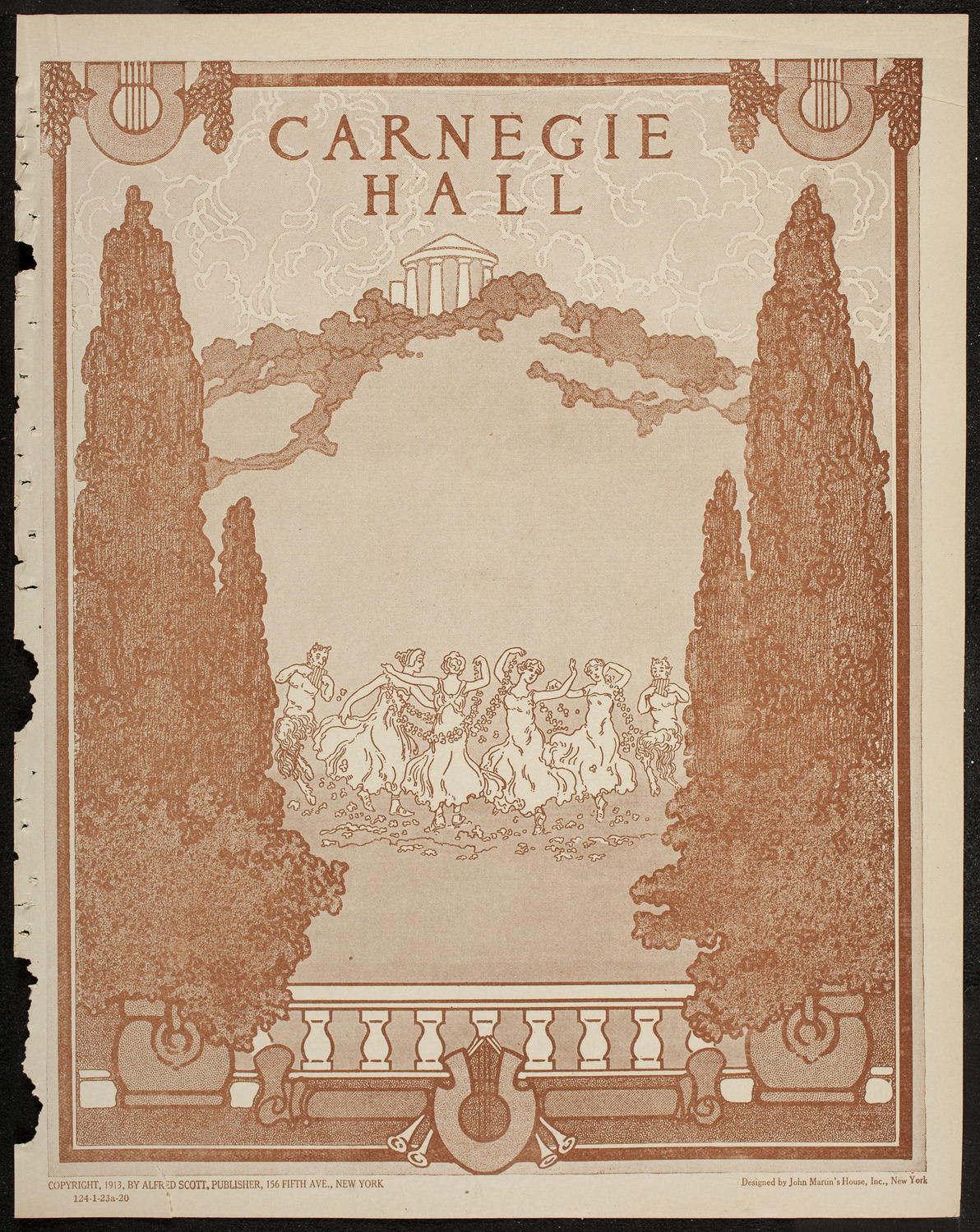 New York Philharmonic, January 23, 1920, program page 1