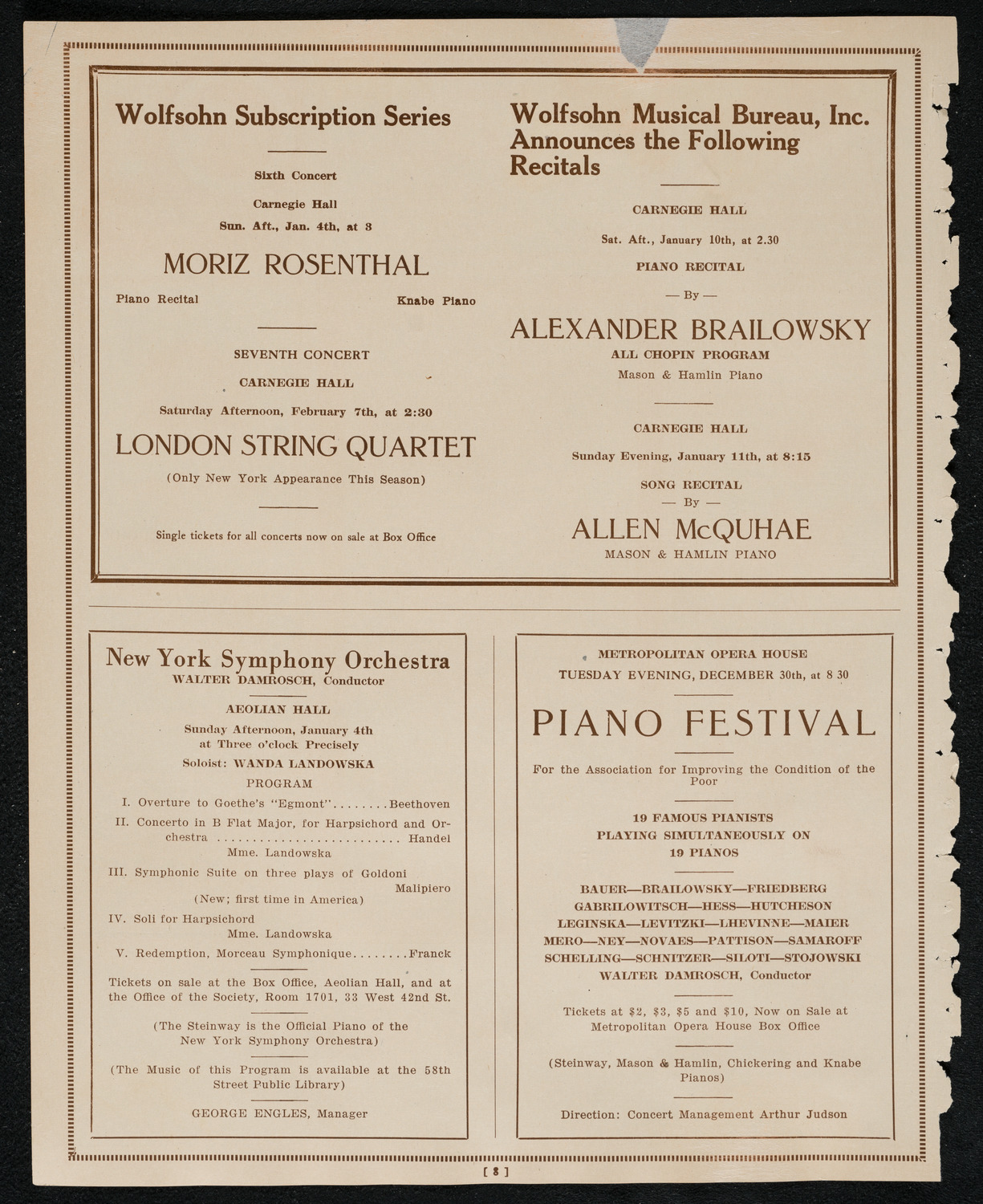 Symphony Concert for Young People, December 27, 1924, program page 8