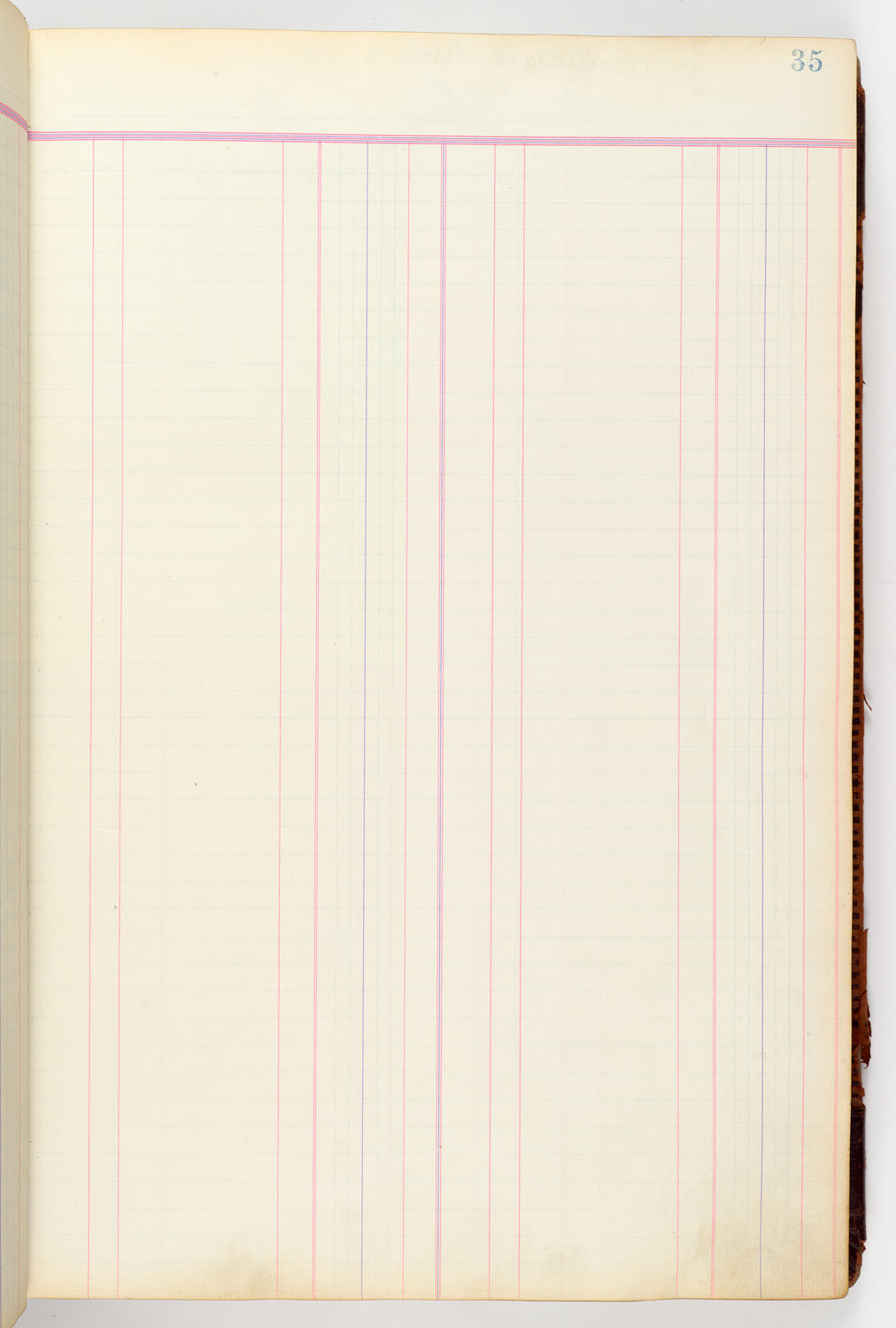 Music Hall Accounting Ledger, volume 3, page 35
