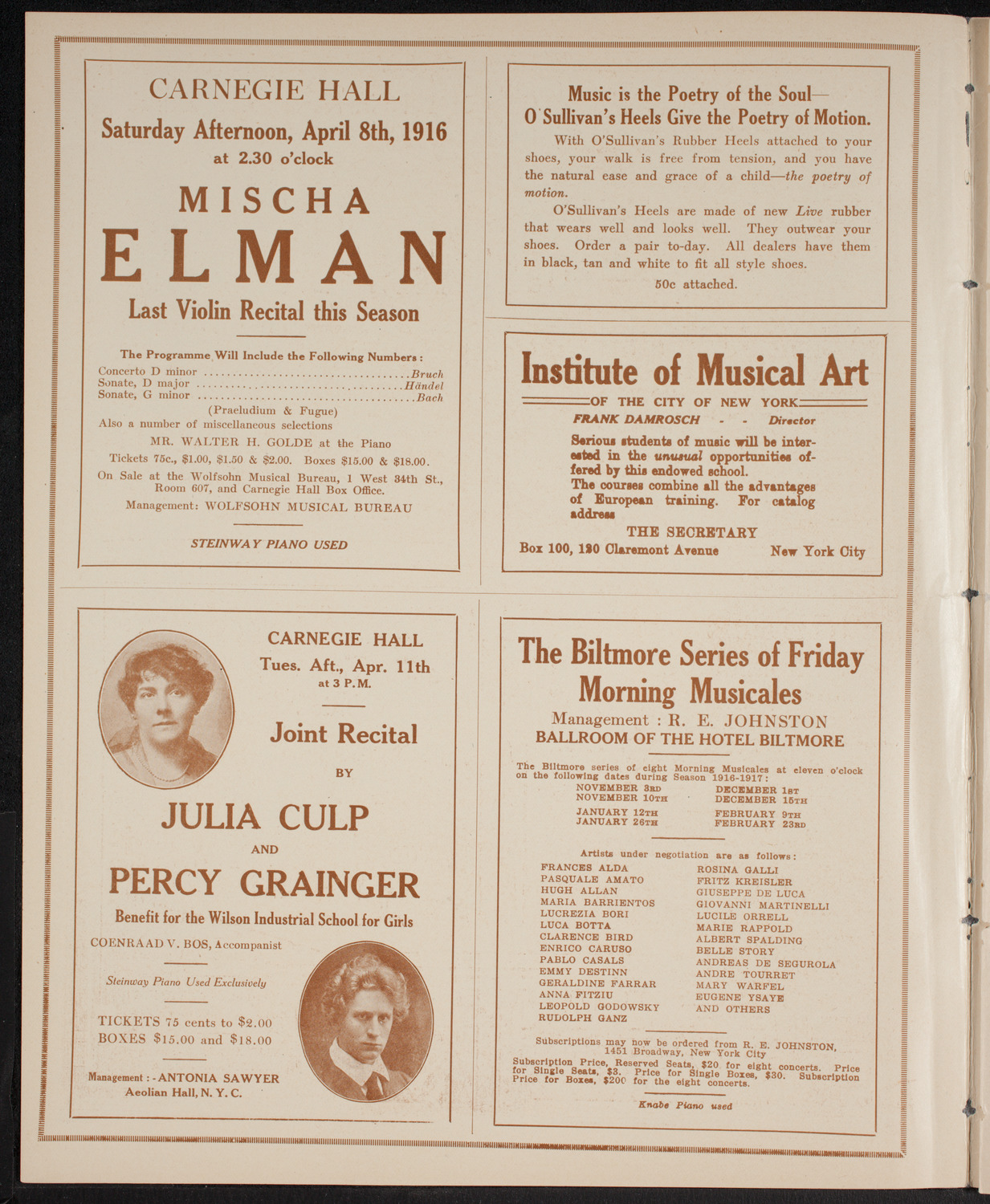 Newman Traveltalks: Bolivia, March 26, 1916, program page 2