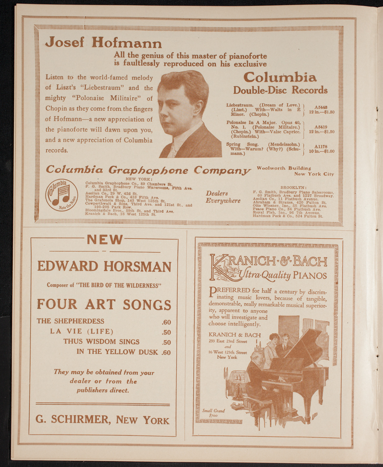 Intercollegiate Glee Club Contest, March 4, 1916, program page 6