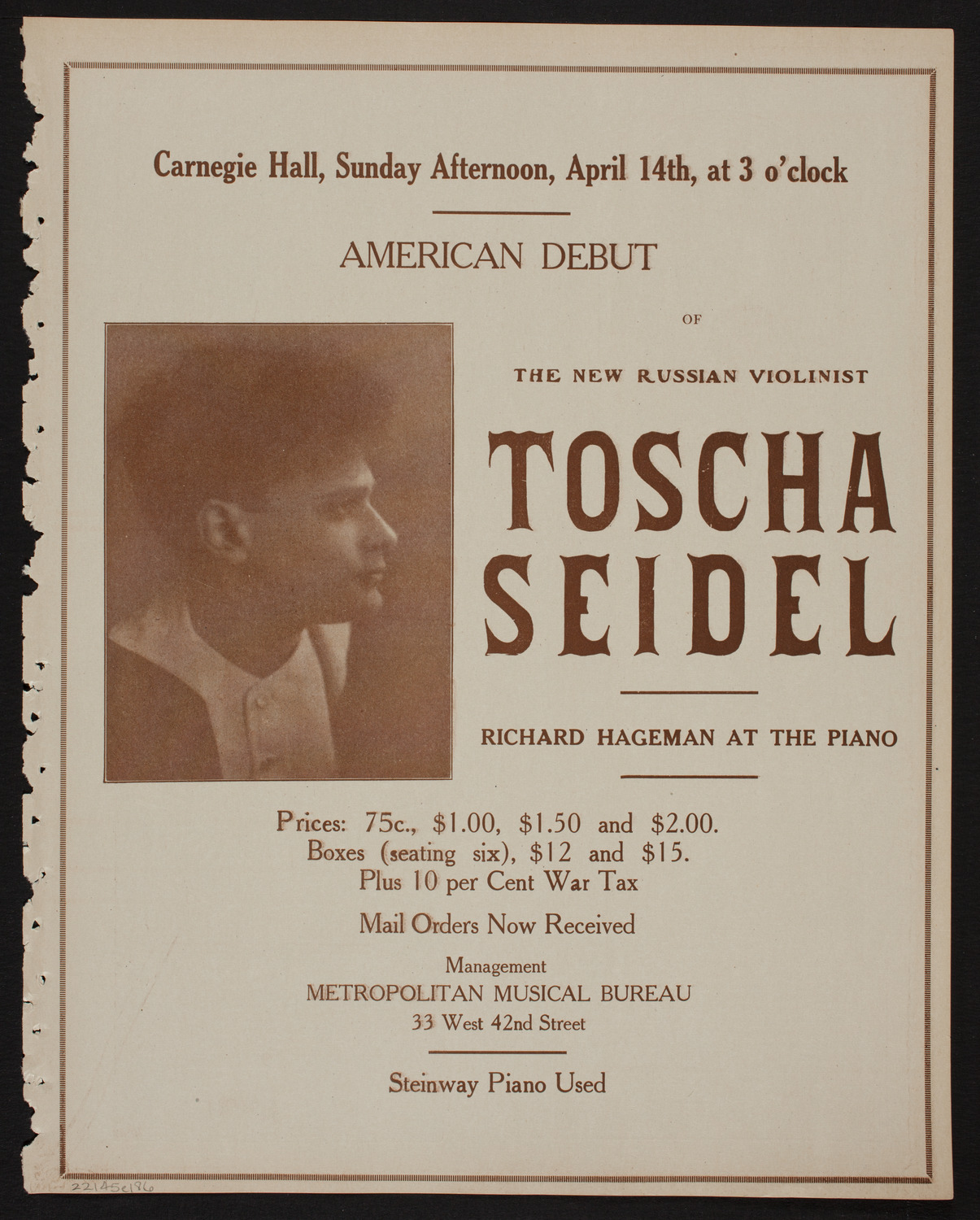 Patriotic Rally: Evening Sun Tobacco Fund Concert and Lecture, April 5, 1918, program page 11