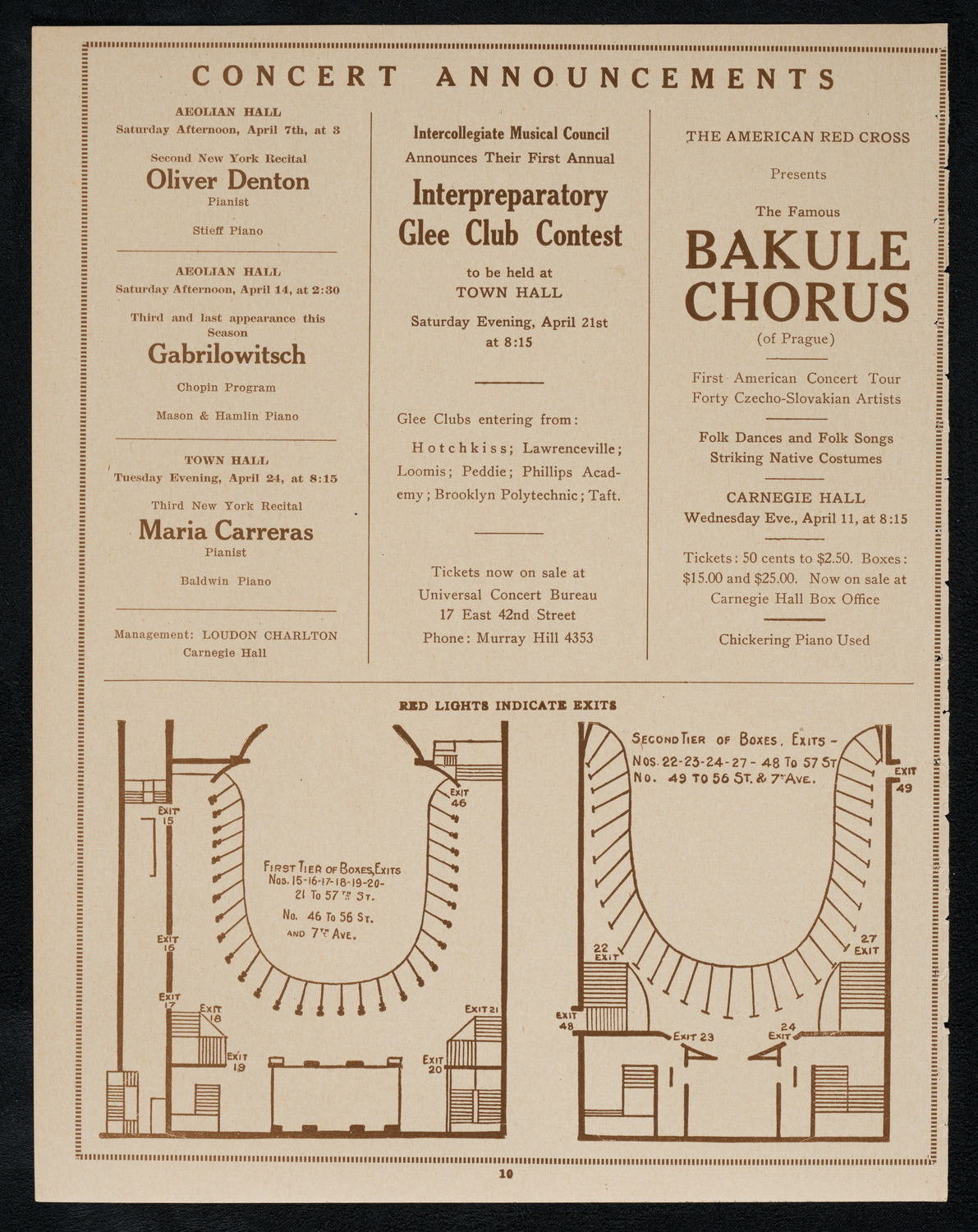 New York Philharmonic, April 7, 1923, program page 10