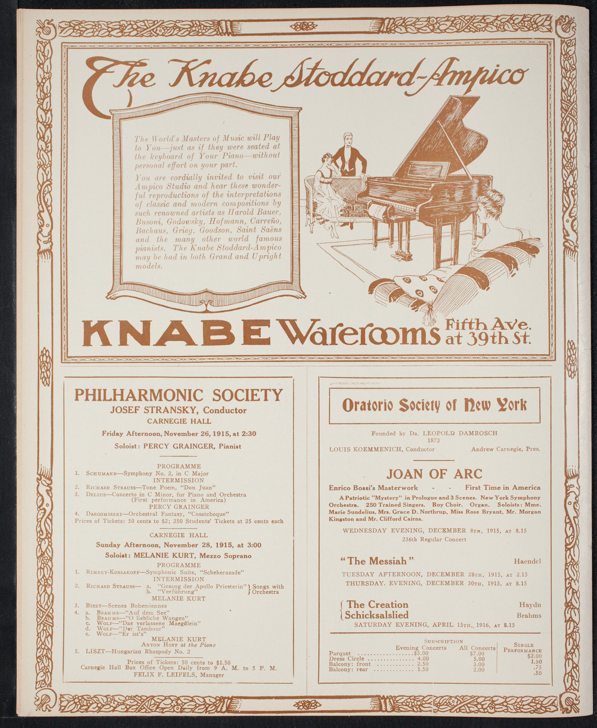 Symphony Concert for Young People, November 20, 1915, program page 12