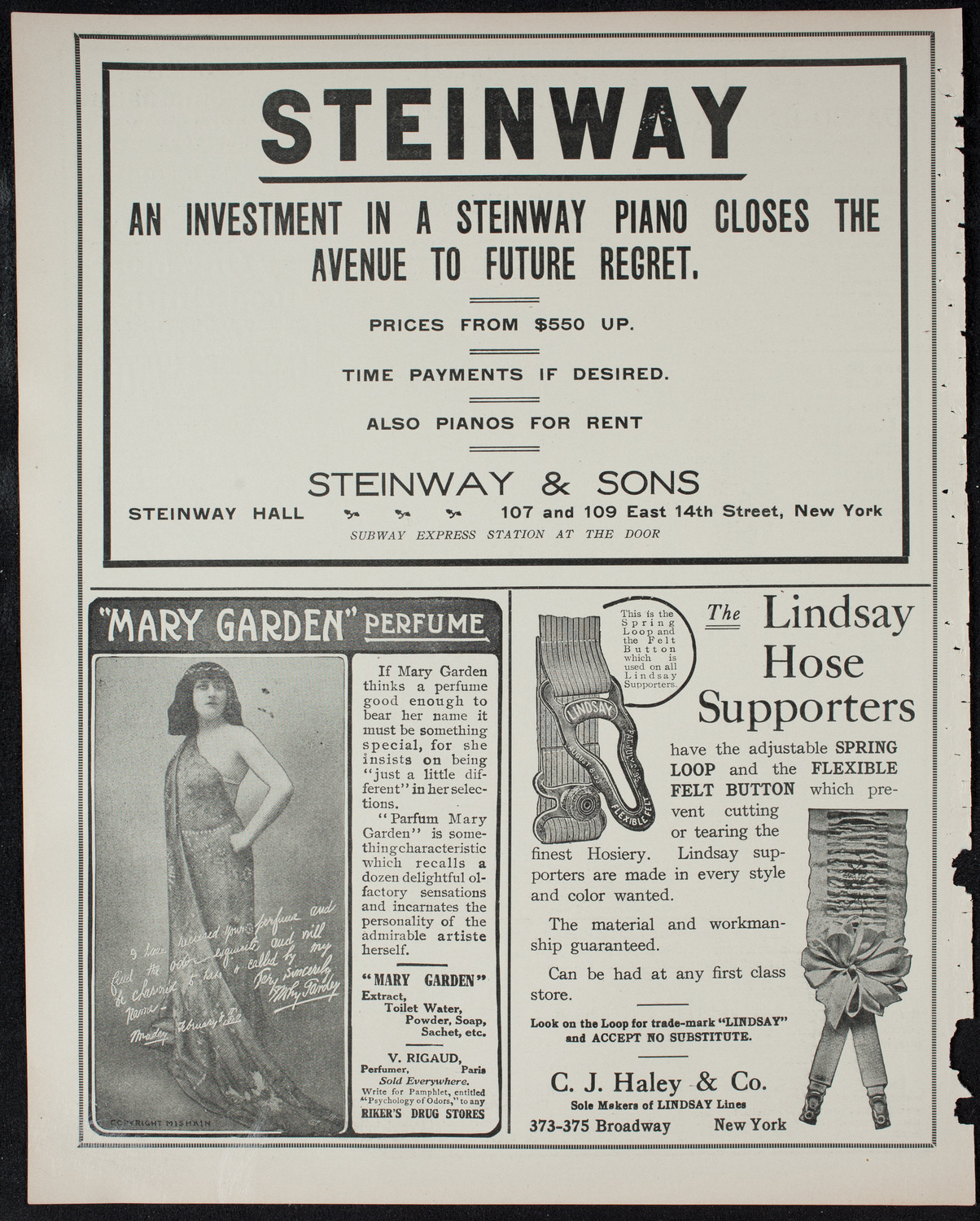 Edmond Clement, Tenor, February 28, 1911, program page 4