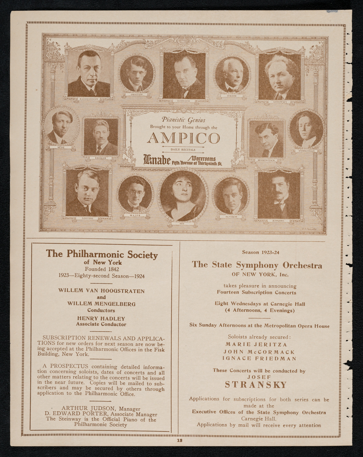 Graduation: College of Dental and Oral Surgery of New York, June 5, 1923, program page 12