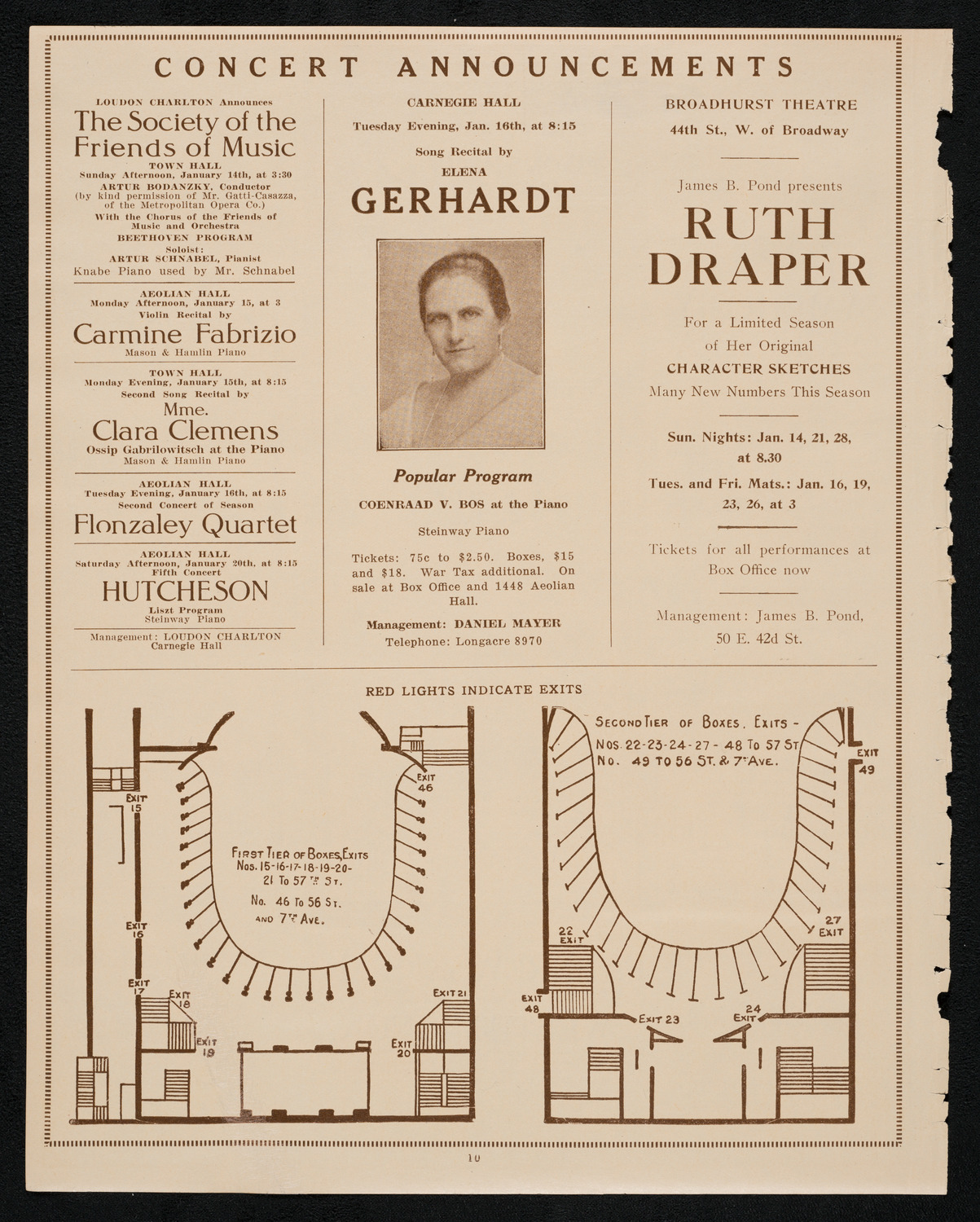 New York Banks' Glee Club, January 10, 1923, program page 10