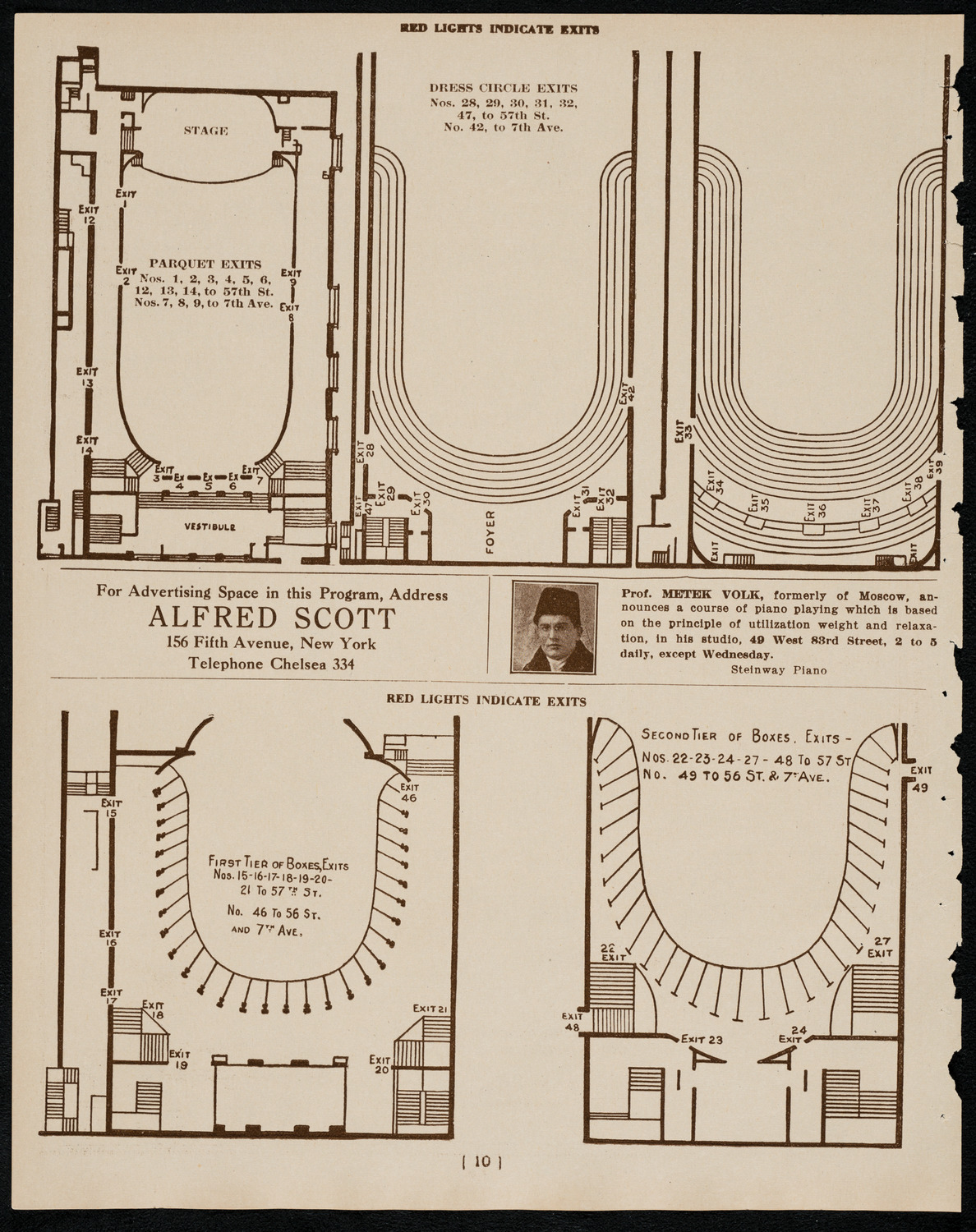 Emma Calvé, Soprano, January 8, 1922, program page 10