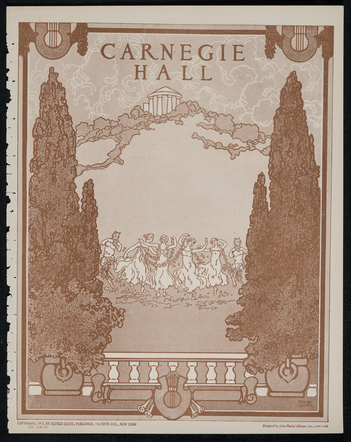 New York Philharmonic, January 8, 1921, program page 1