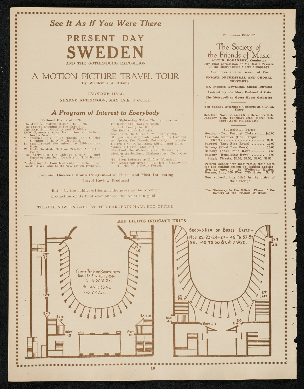 Ignacy Jan Paderewski, Piano, Efrem Zimbalist, Violin, and Felix Salmond, Cello, May 9, 1924, program page 10