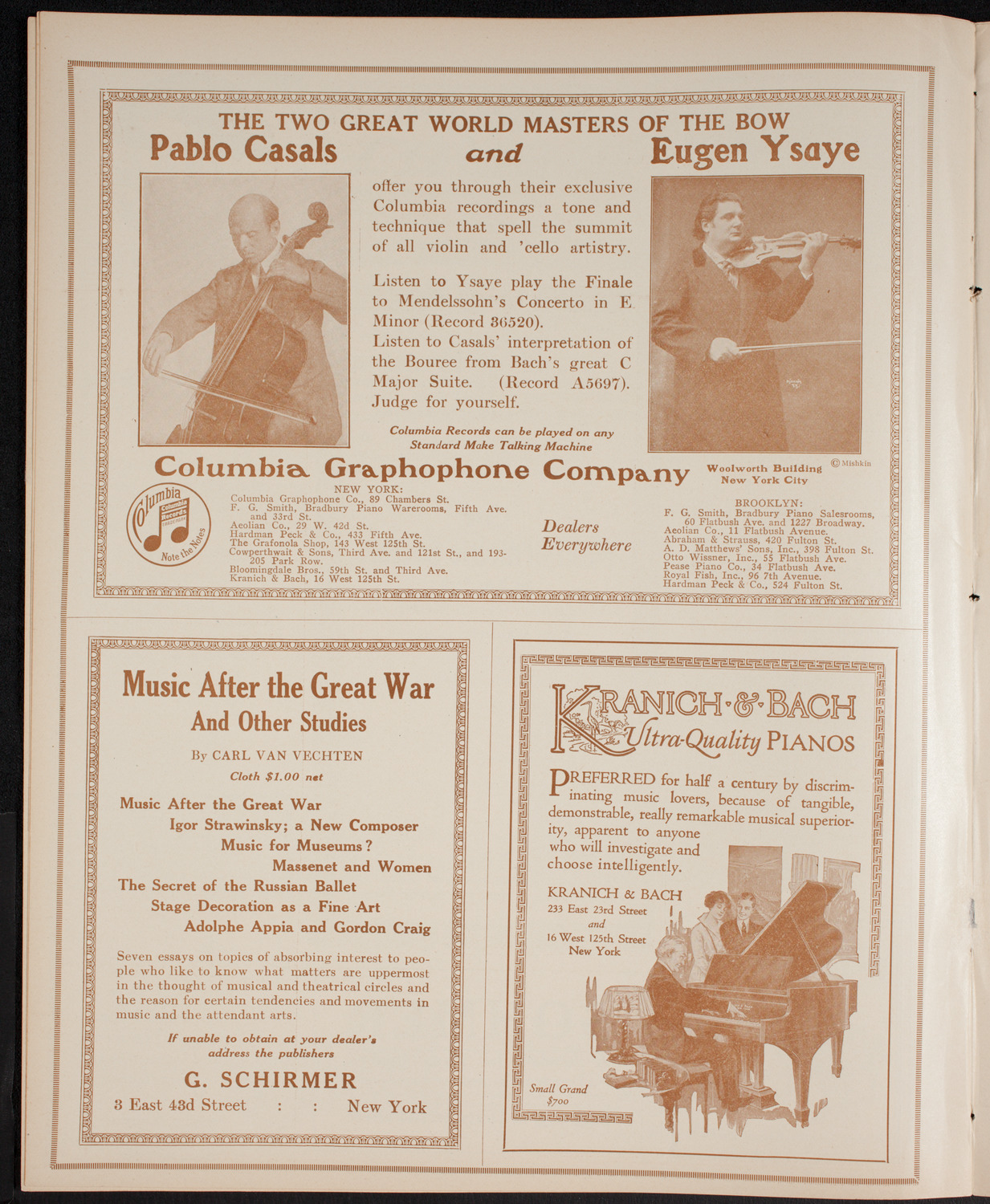 New York Philharmonic, January 2, 1916, program page 6