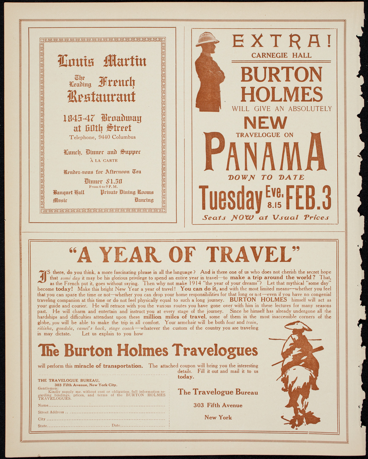 Burton Holmes Travelogue: The New Manila, January 12, 1914, program page 8