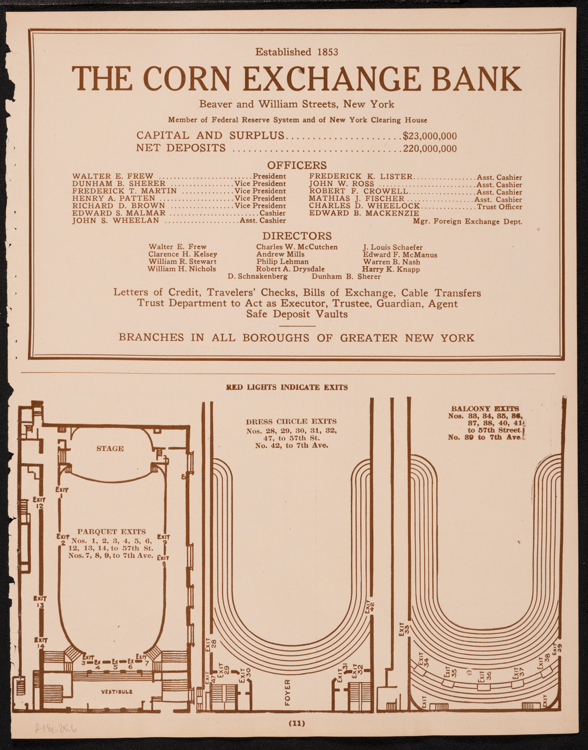 New York Philharmonic Students' Concert, February 18, 1925, program page 11