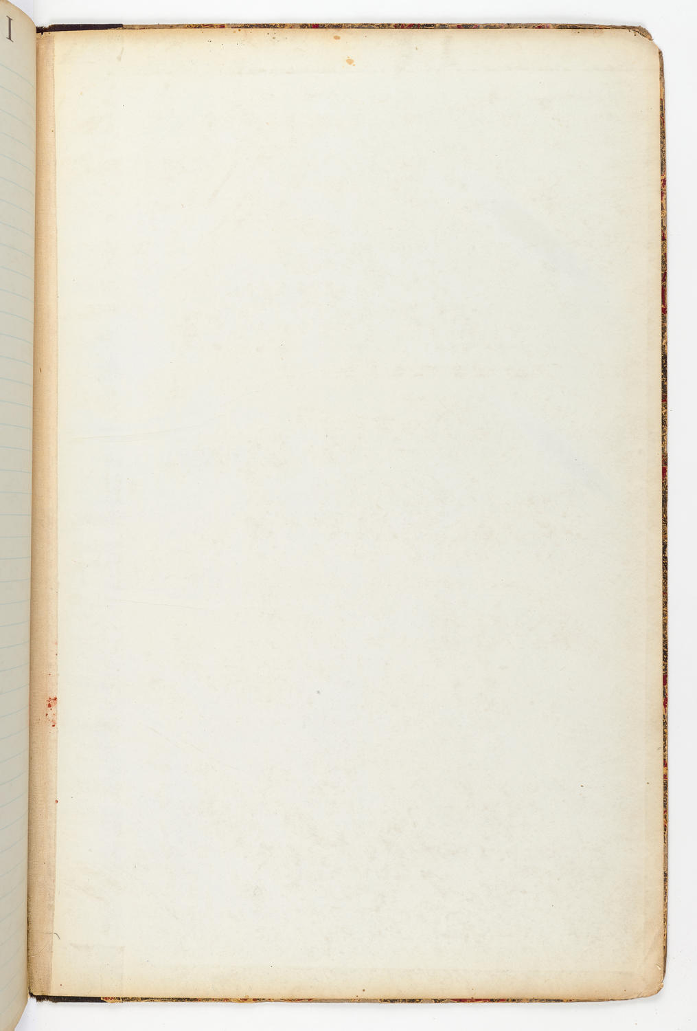 Music Hall Account Ledger Index, volume 2, inside back cover