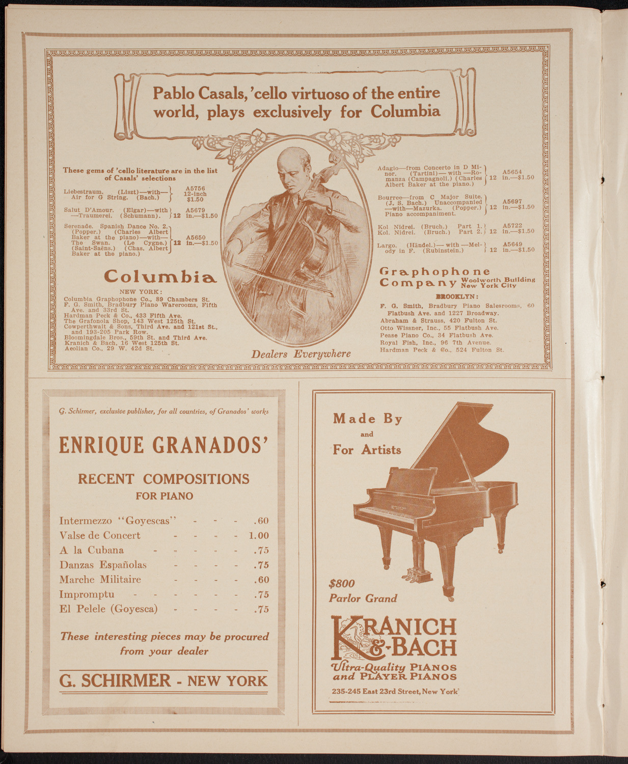 New York Symphony Orchestra, March 12, 1916, program page 6