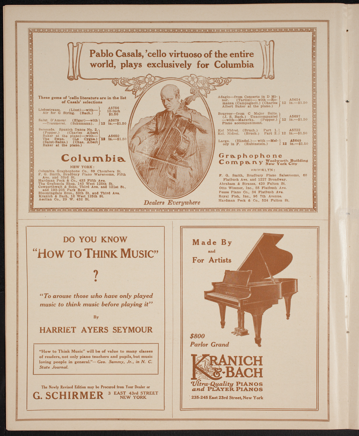Ethel Leginska, Piano, March 31, 1916, program page 6