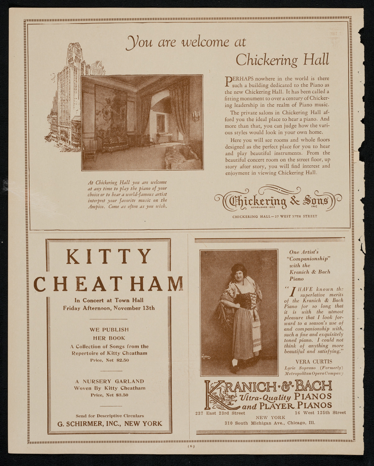 New York Philharmonic, November 7, 1925, program page 6