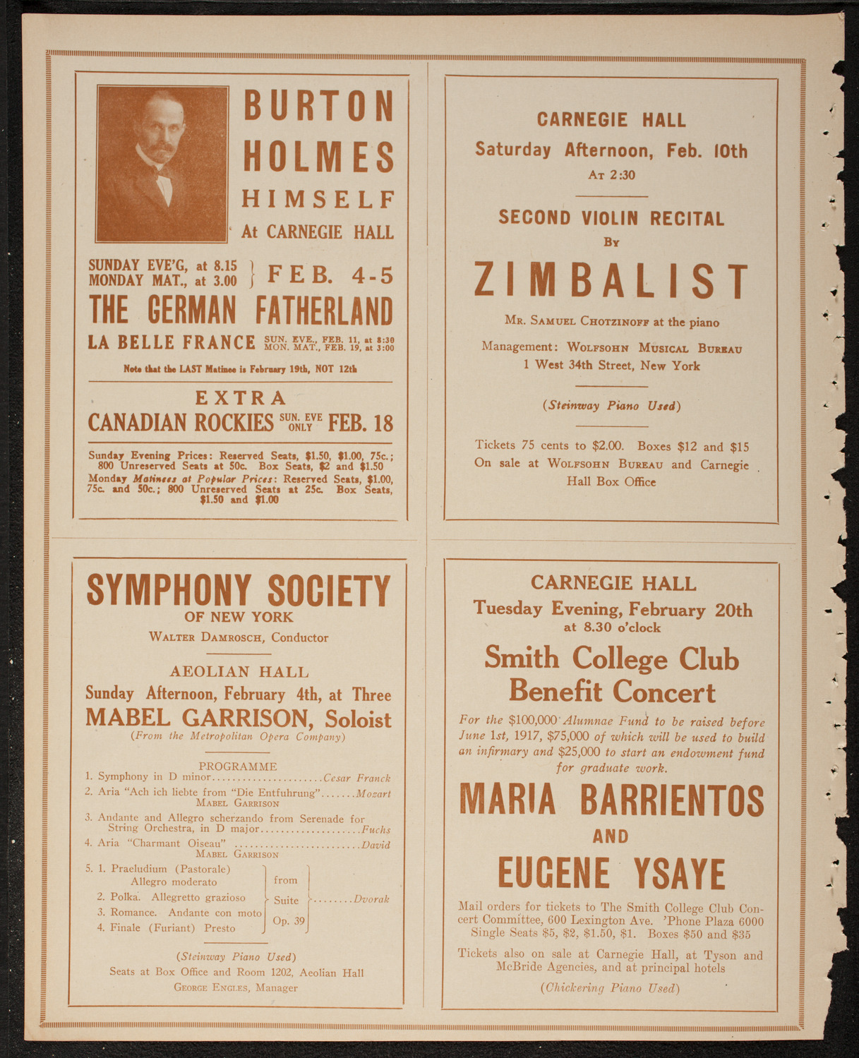 Symphony Concert for Young People, February 3, 1917, program page 8