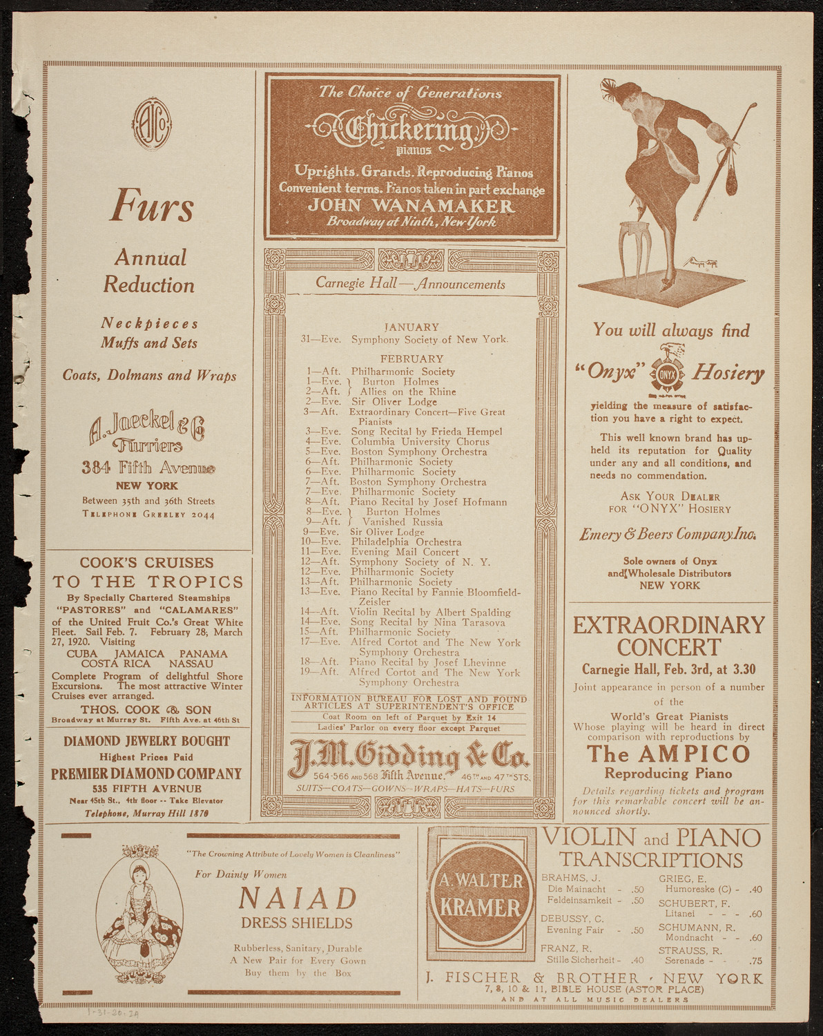 Symphony Concert for Young People, January 31, 1920, program page 3