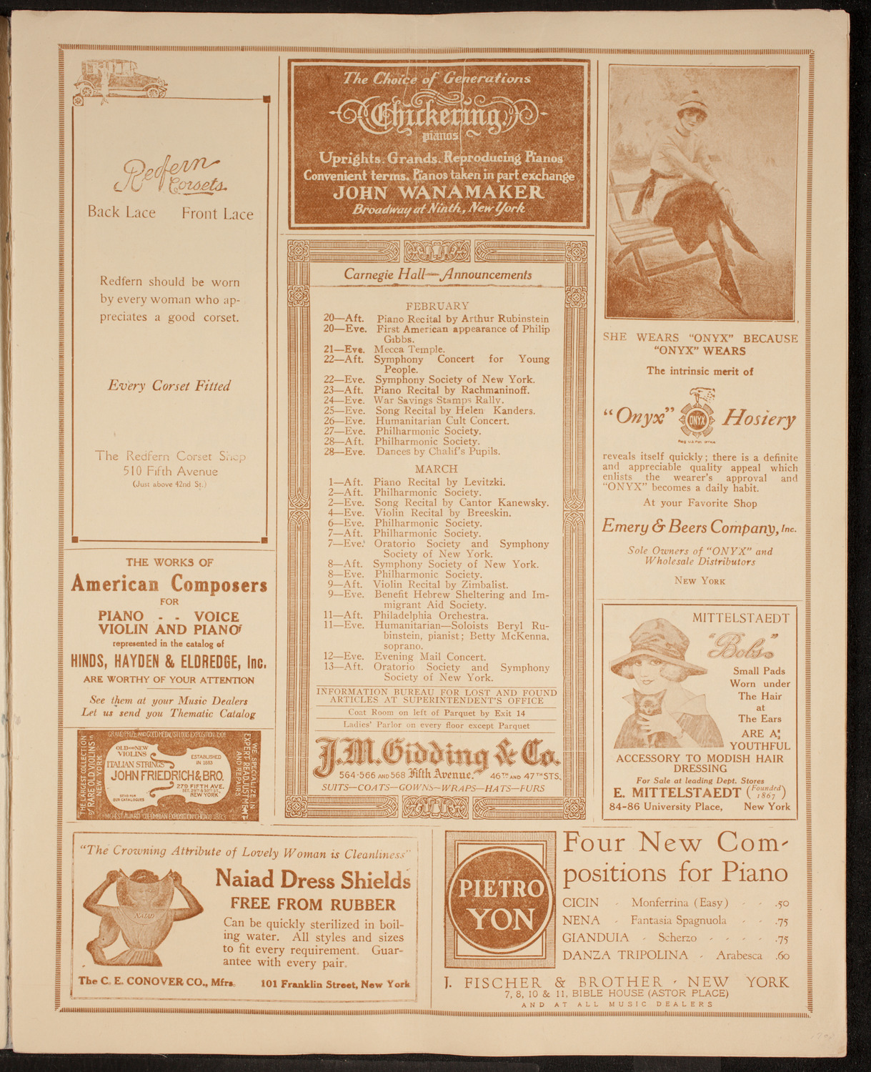 Manfred (Byron/ Schumann), February 19, 1919, program page 3