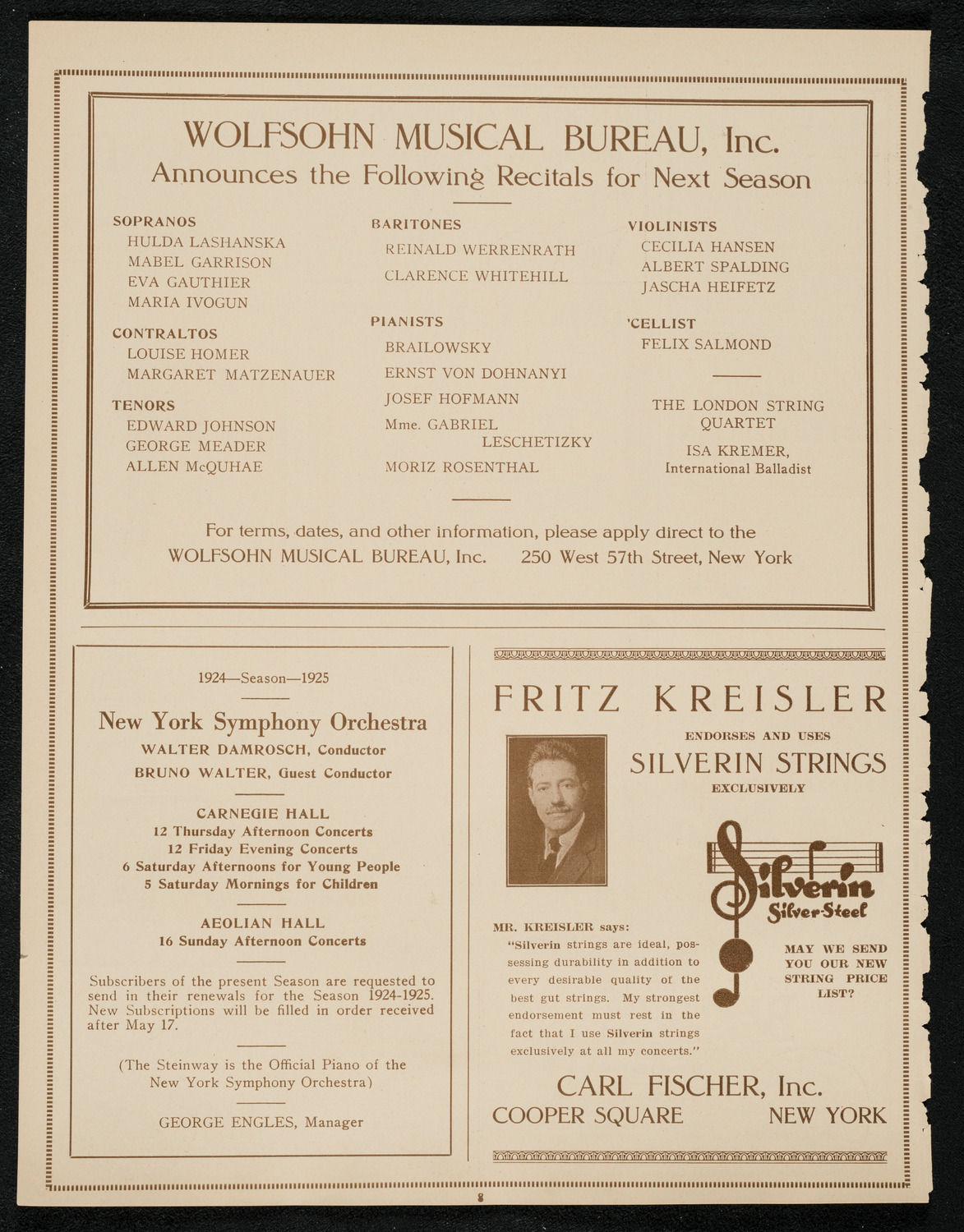 Grand Army of the Republic Memorial Day Exercises, May 30, 1924, program page 8