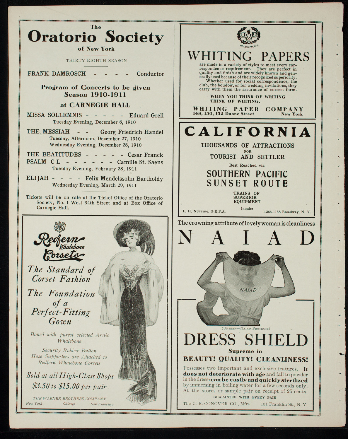 Newman's Illustrated Talks on Travel Topics, October 23, 1910, program page 2