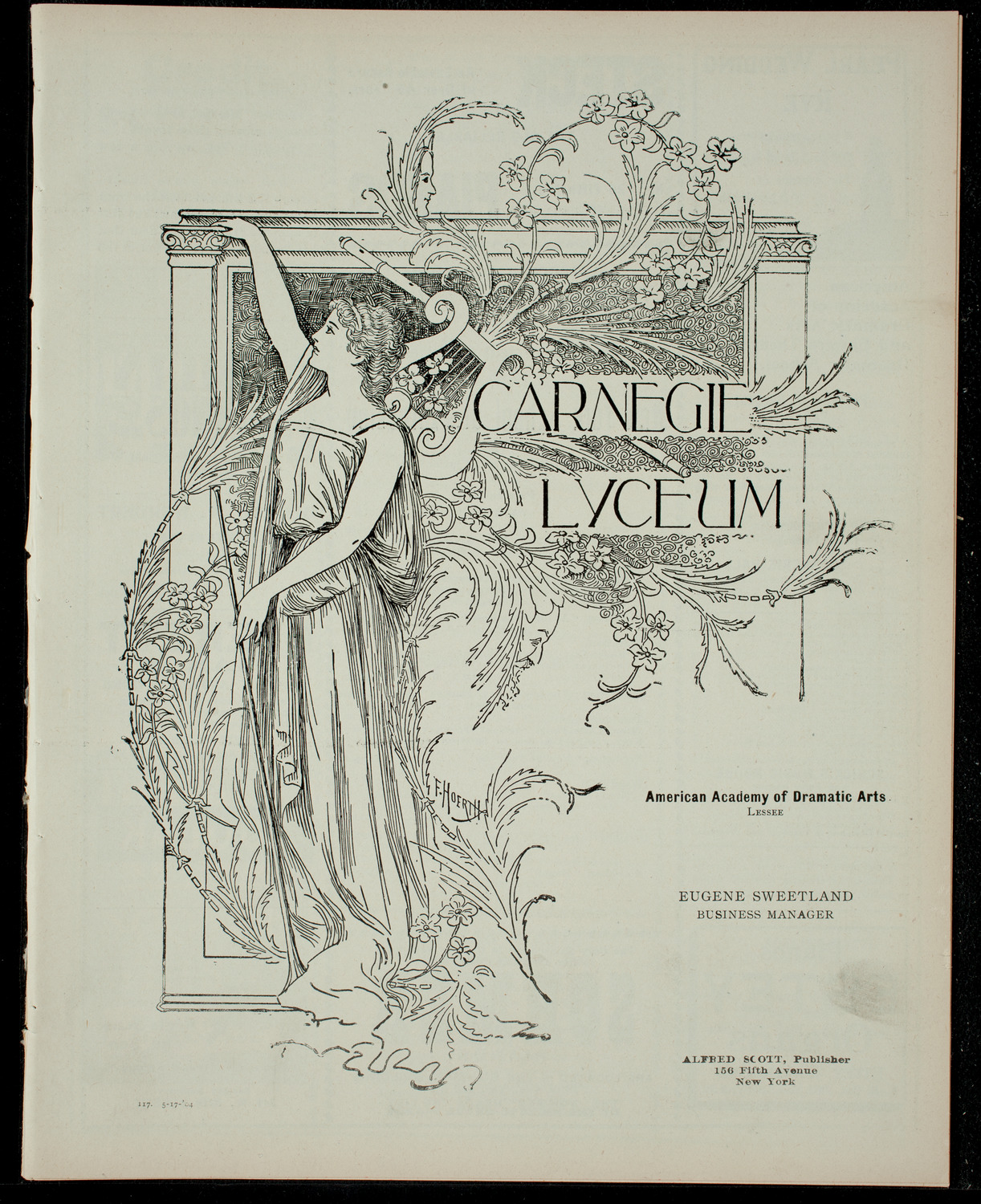 Commencement Exercises of the New York School of Expression, May 17, 1904, program page 1