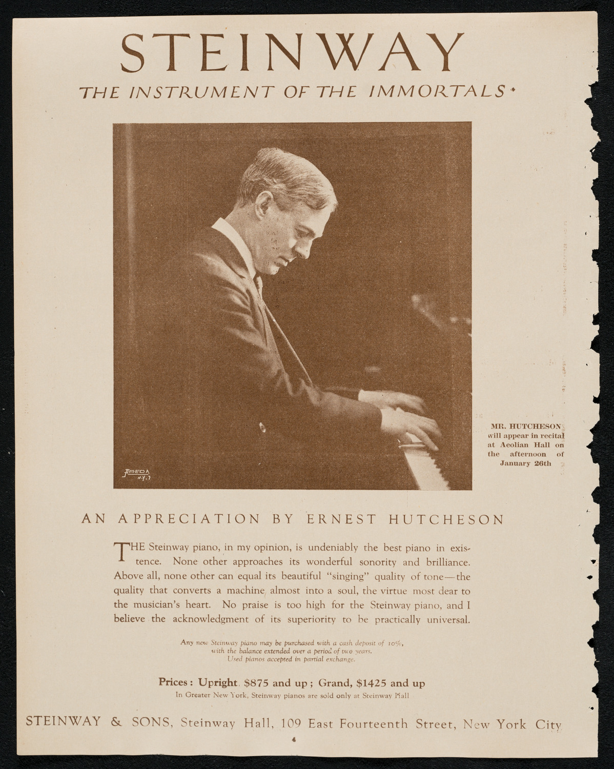 New York Philharmonic, January 24, 1924, program page 4