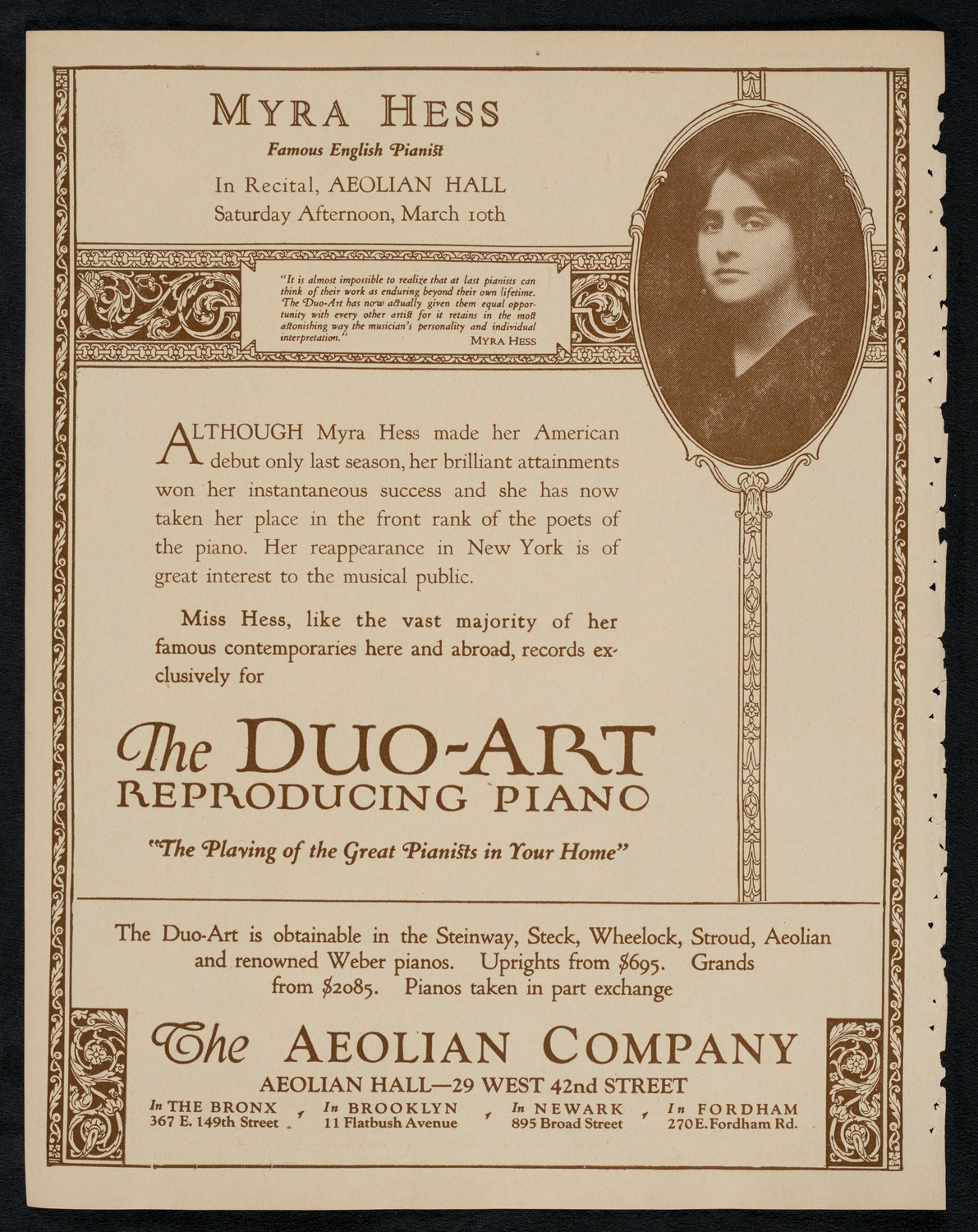 New York Symphony Orchestra, March 9, 1923, program page 2