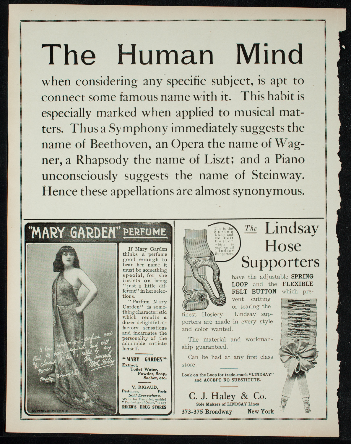 Elmendorf Lecture: Vienna, November 27, 1910, program page 4