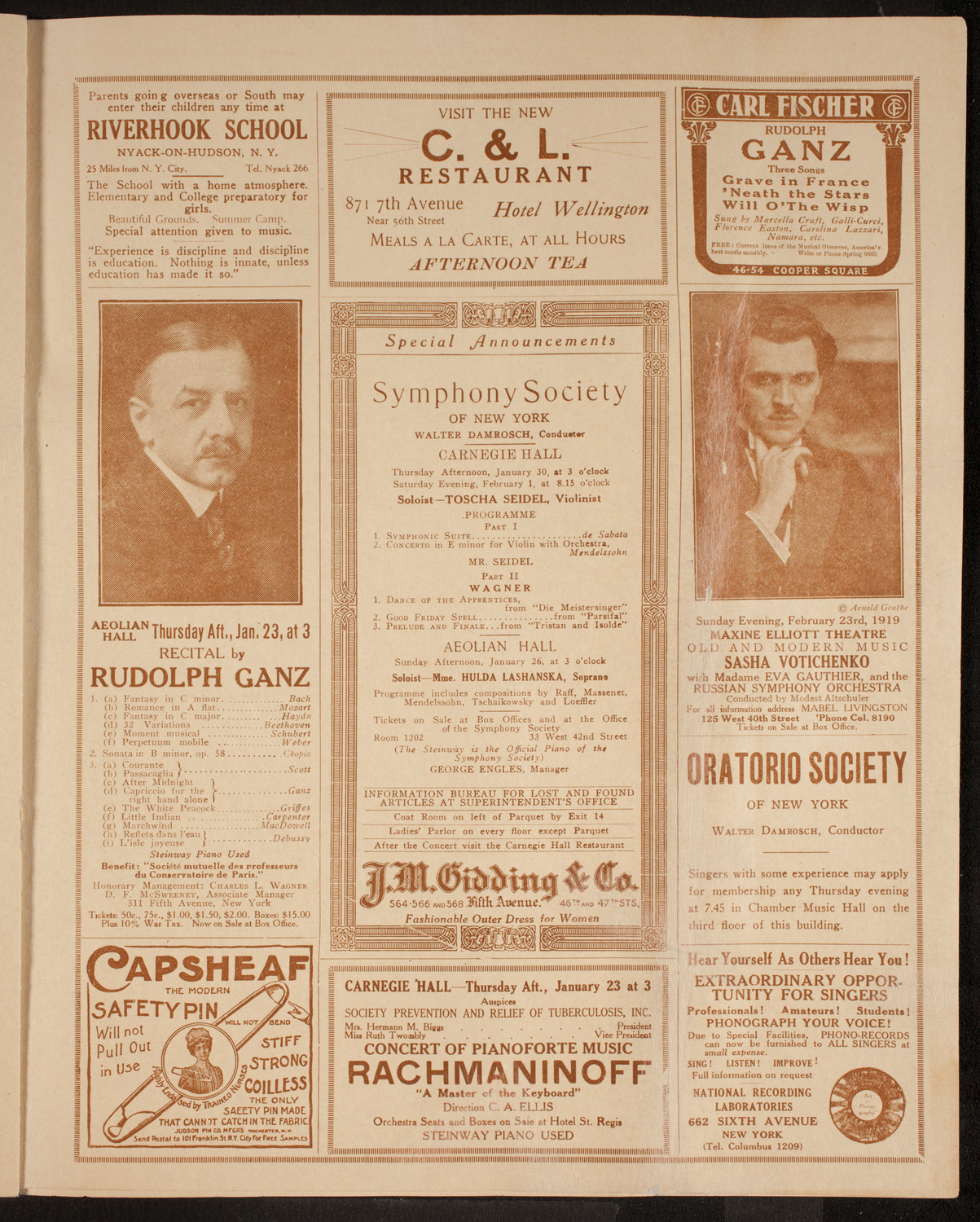 Mecca Temple: First Ladies' Night, 1919, January 18, 1919, program page 9